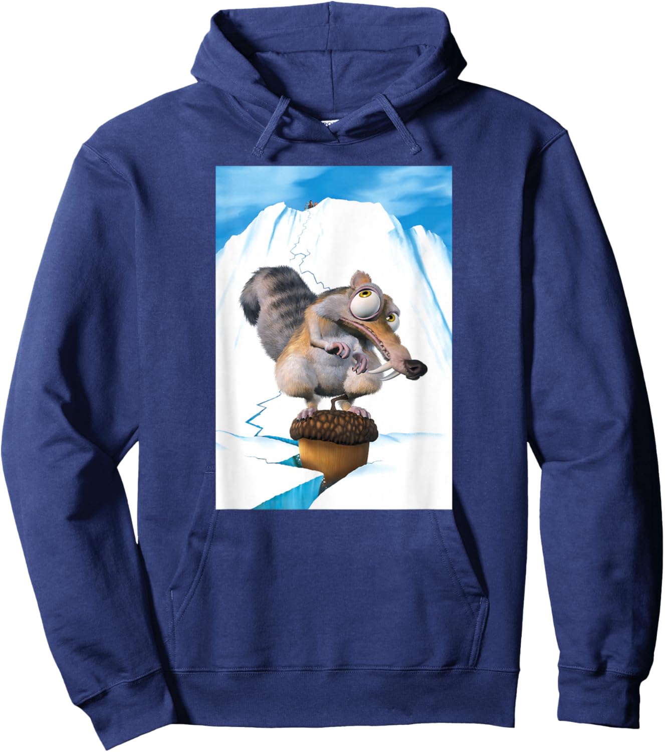Ice Age Scrat Iceberg Crack Hoodie - Hoodie | Navy