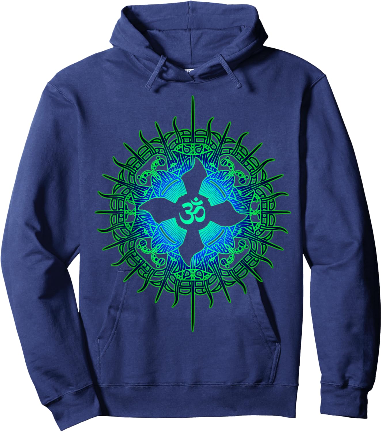 Om Psytrance Goa Psy Rave Psychedelic Festival Present Hoodie - Hoodie | Navy