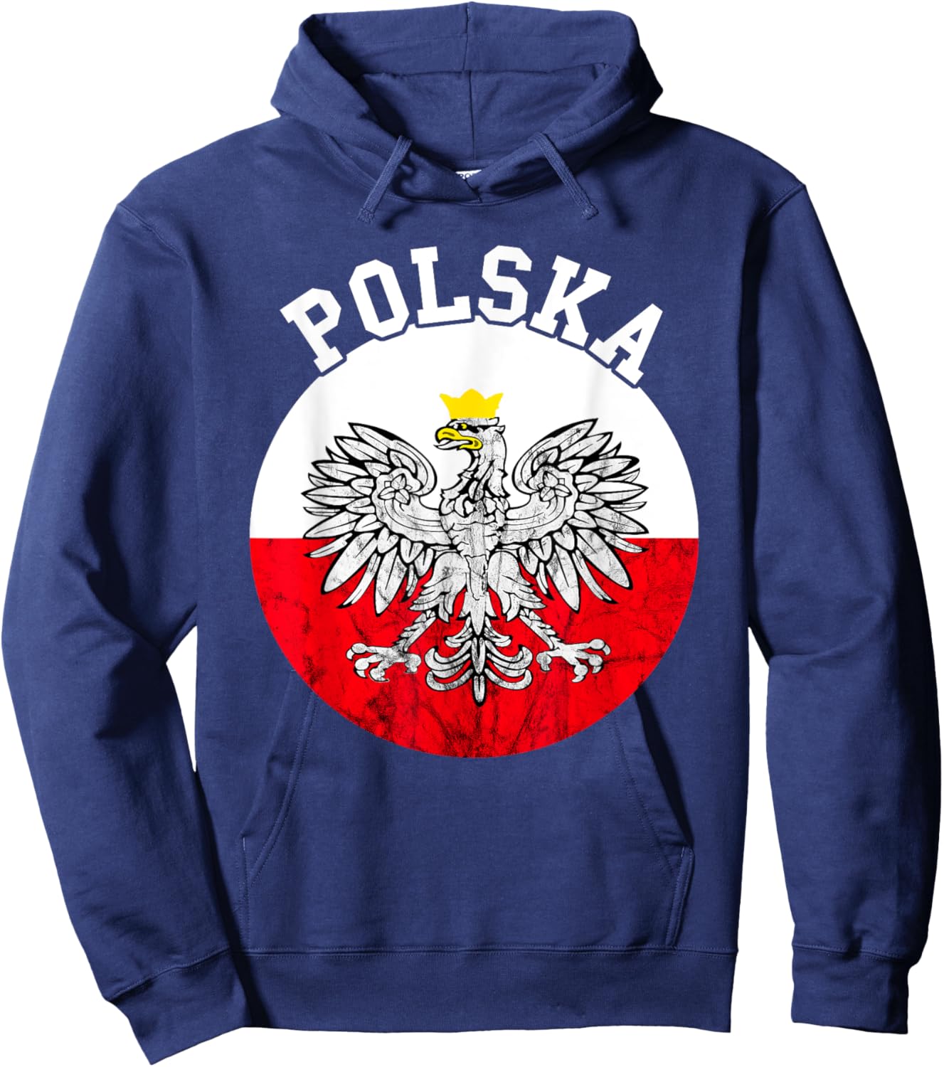 Poland Flag Polish Eagle Polish Pride Polska Polish Roots Hoodie - Hoodie | Navy