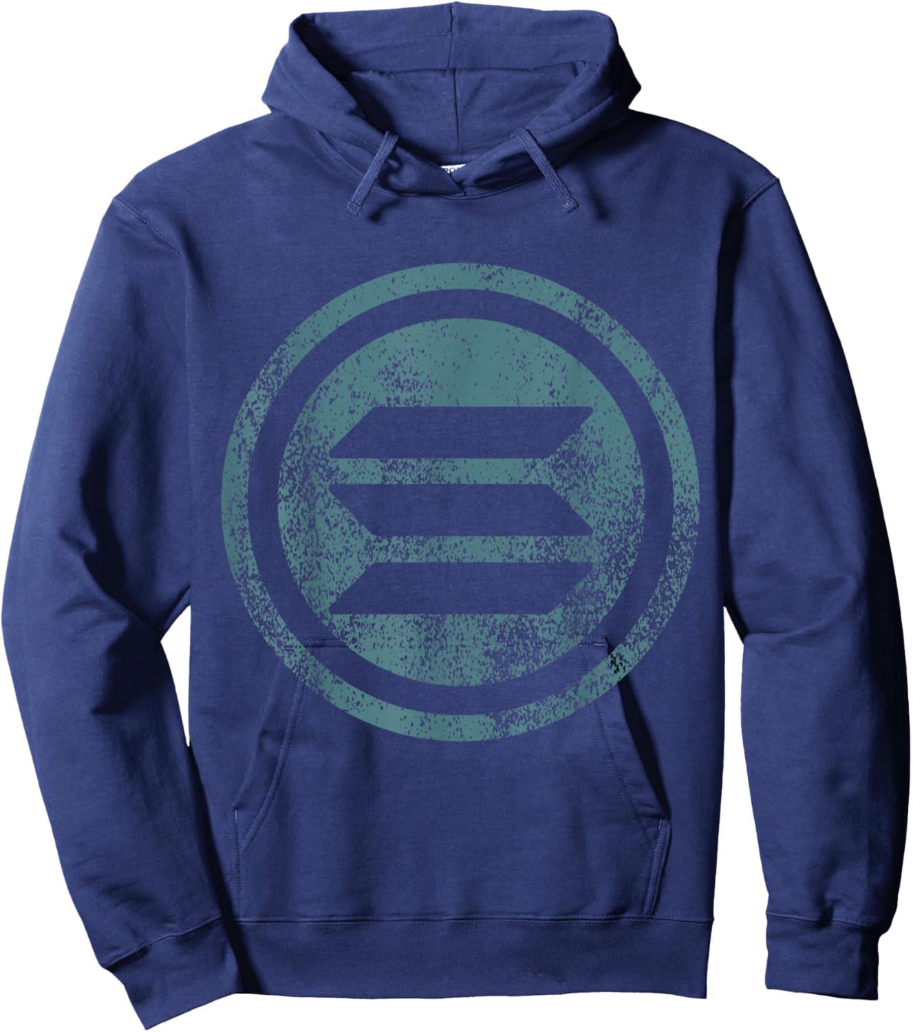 Vintage Solana SOL Logo Crypto Blockchain | Solana Hoodie - Hoodie | Navy