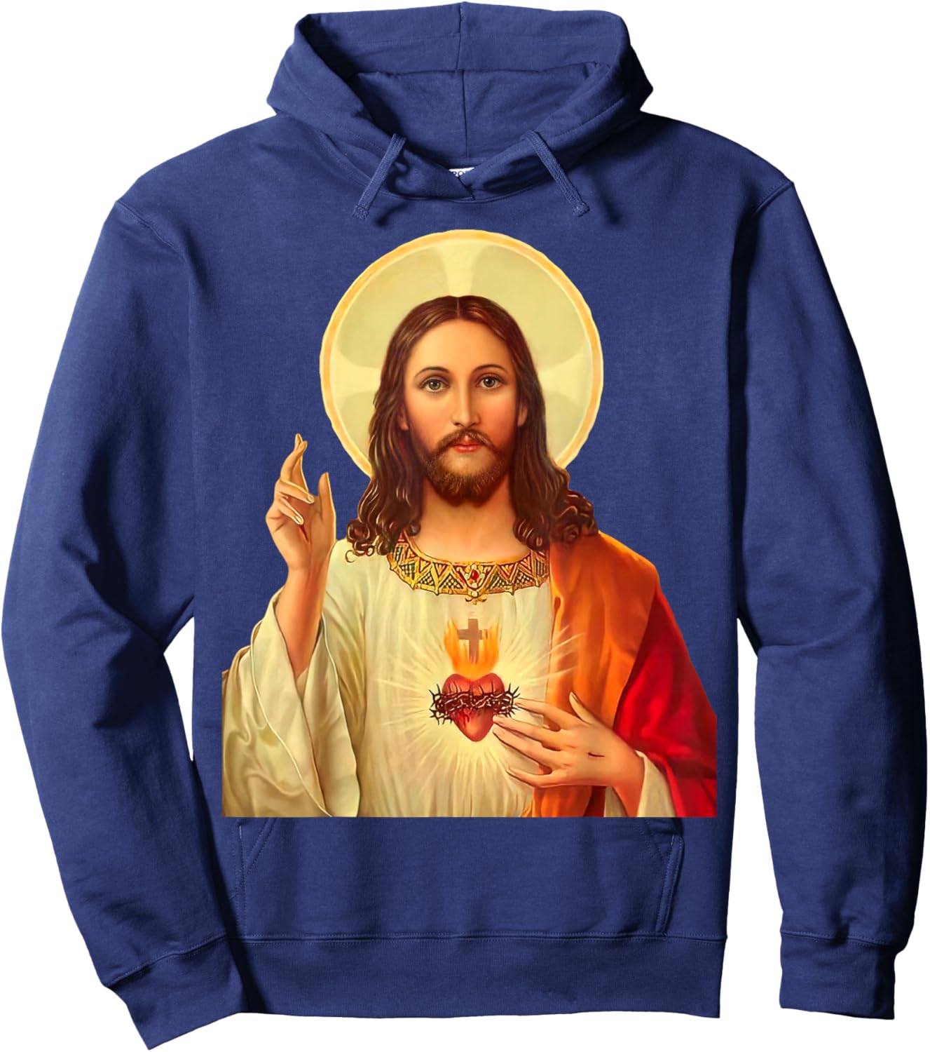 Sacred Heart of Jesus Hoodie - Hoodie | Navy