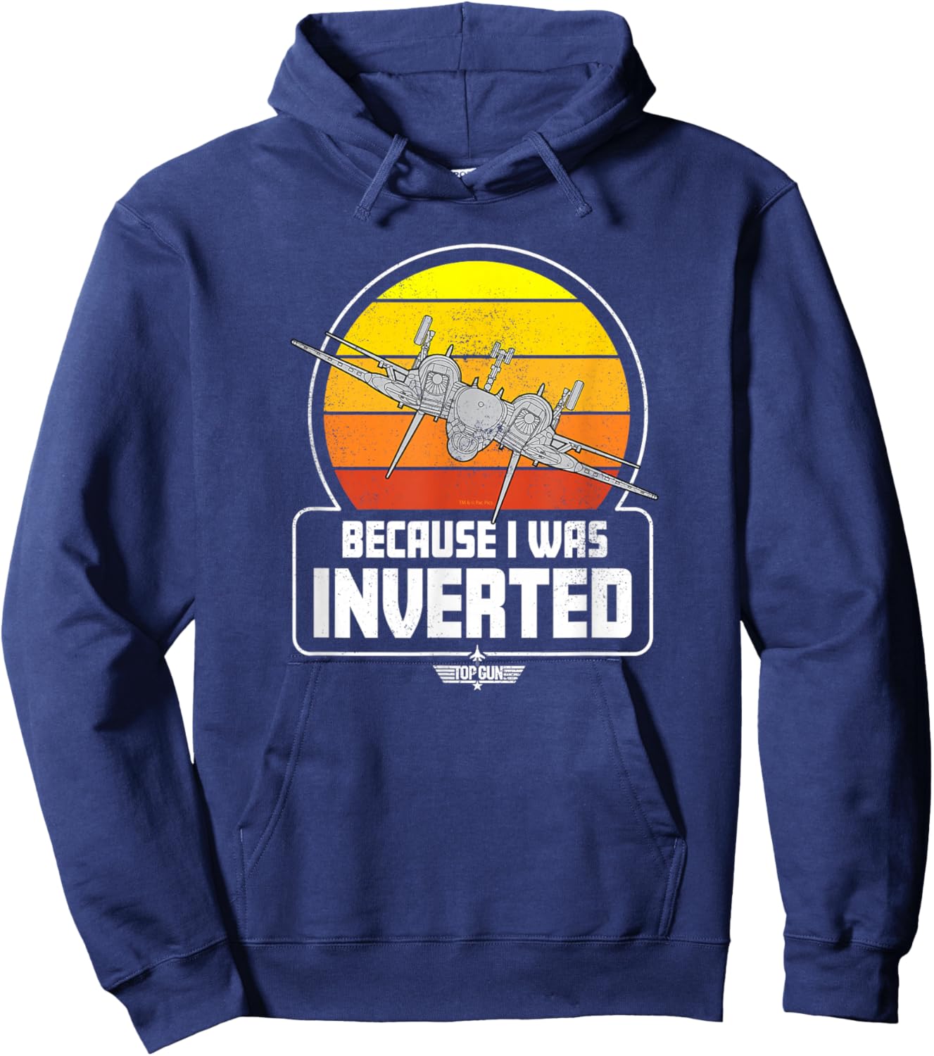 Top Gun - Because I Was Inverted Hoodie - Hoodie | Navy