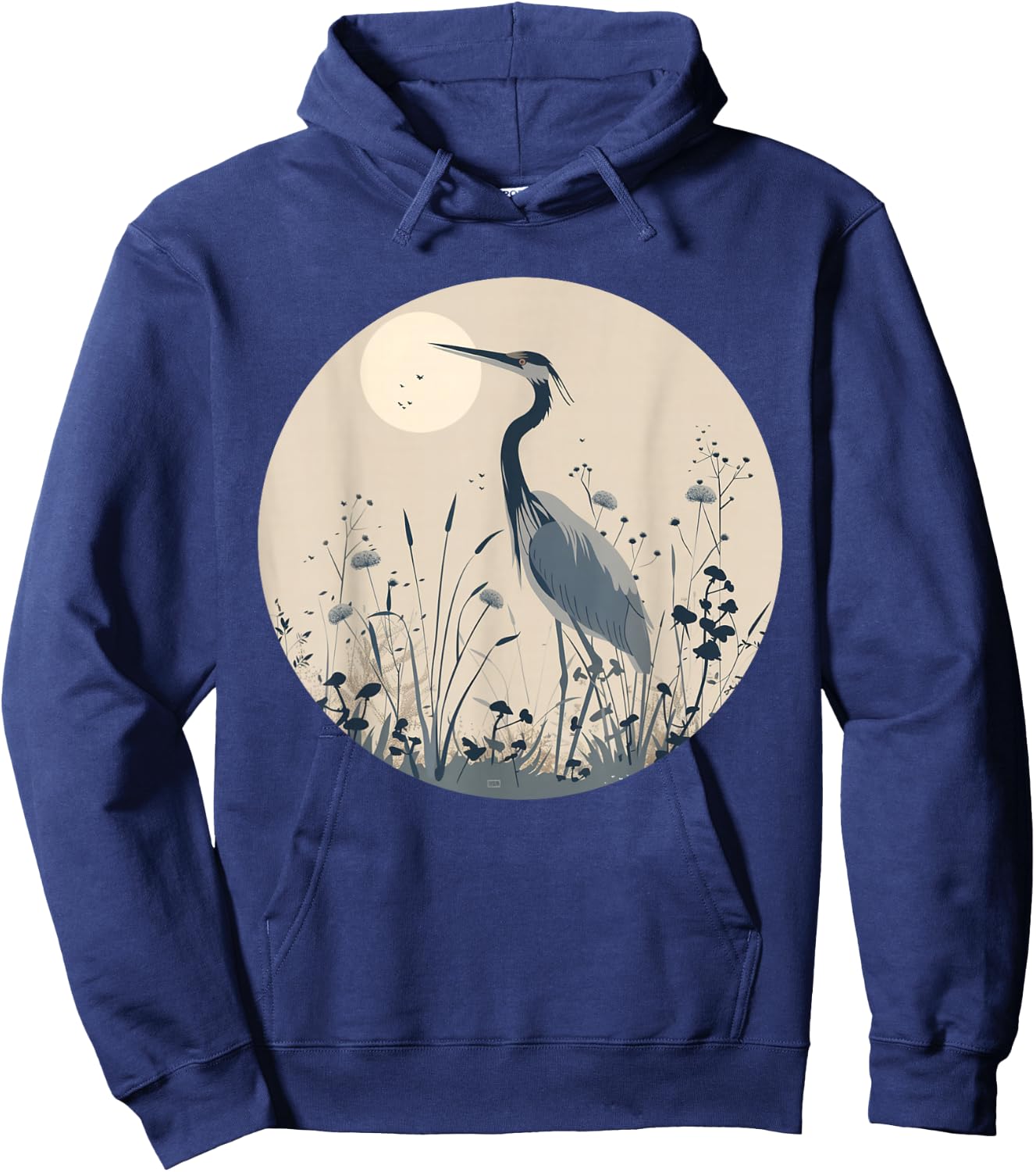 Nice Heron for Birds and Animals Lovers Hoodie - Hoodie | Navy