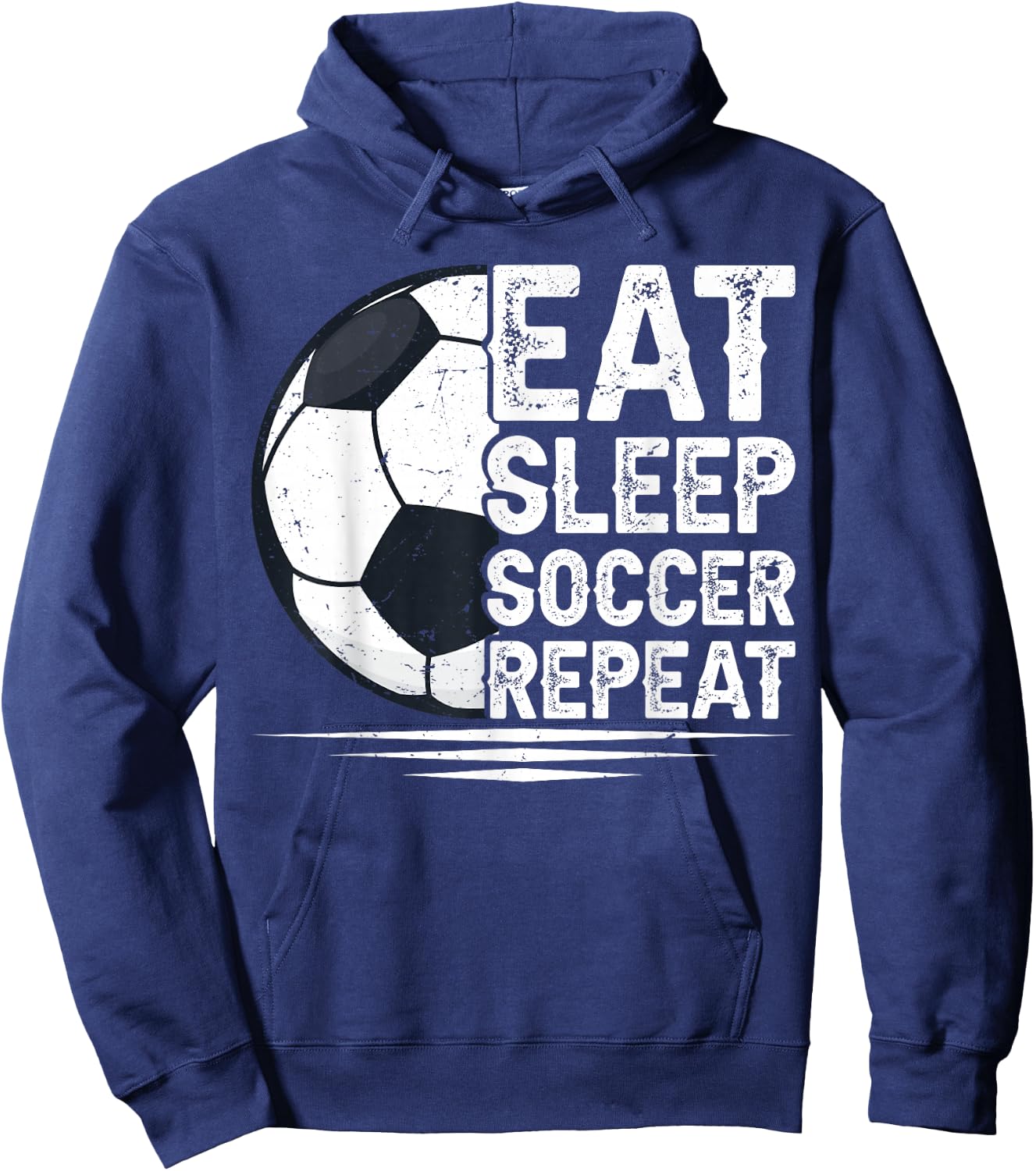 Eat Sleep Soccer Repeat Soccer Player Soccer Hoodie - Hoodie | Navy