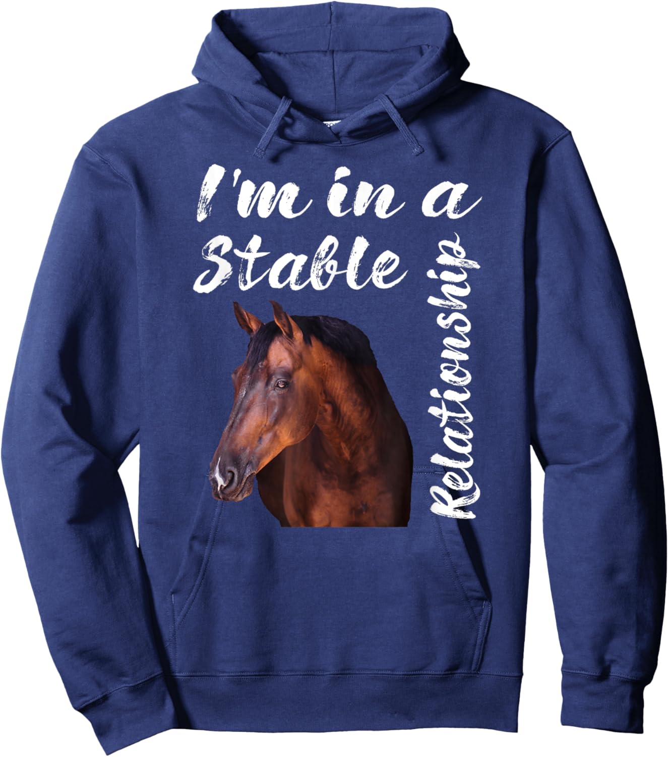 I'm In a Stable Relationship Hoodie - Hoodie | Navy