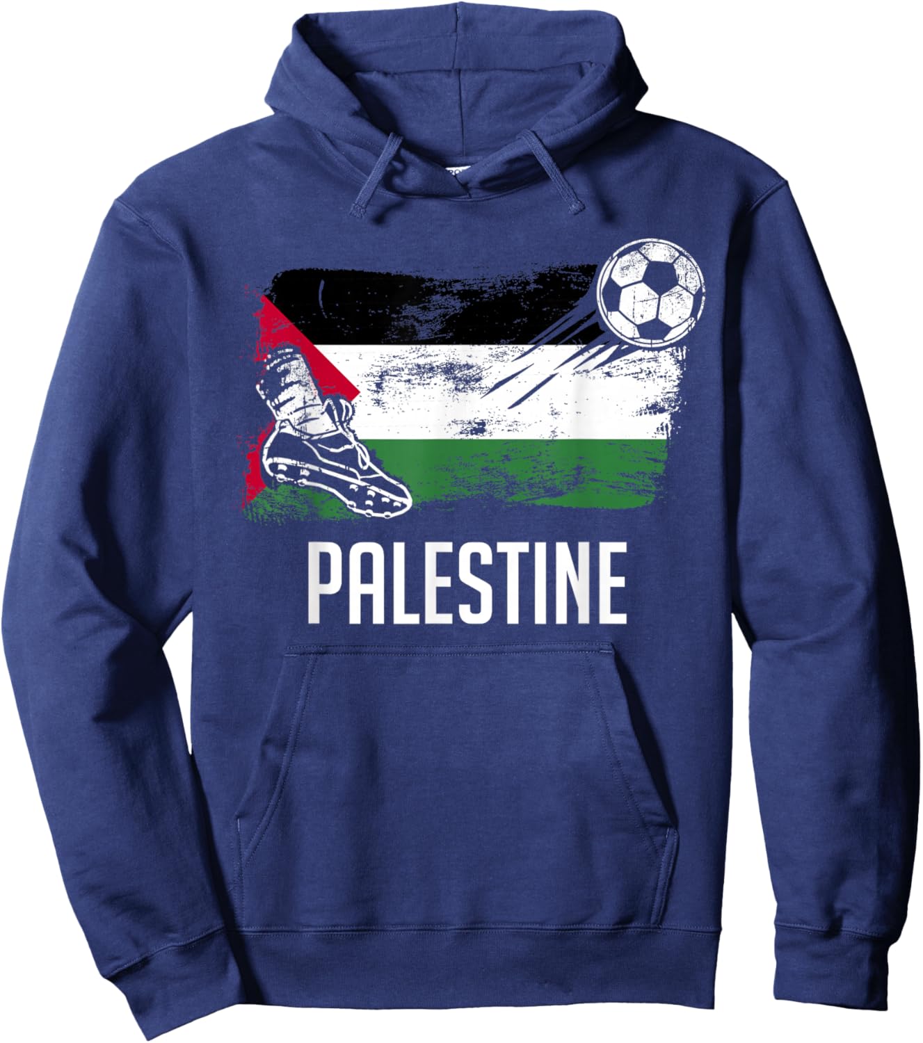 Palestine Flag Jersey Palestine Soccer Team Palestine Hoodie - Hoodie | Navy