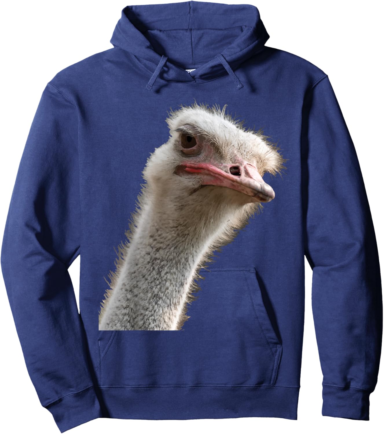 Funny Ostrich Face - Zookeeper Safari Animal Lover Hoodie - Hoodie | Navy
