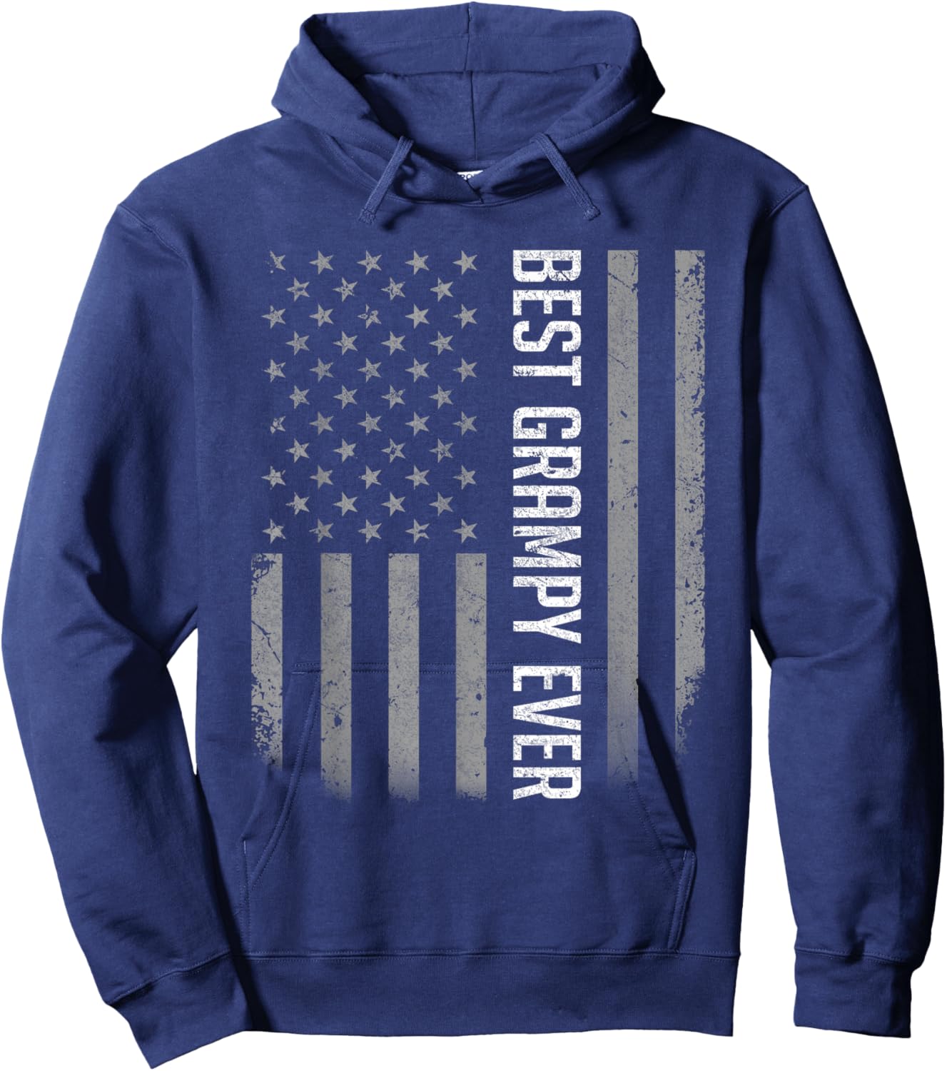 Best Grampy Ever American Flag Shirt Gifts for Father's Day Hoodie - Hoodie | Navy