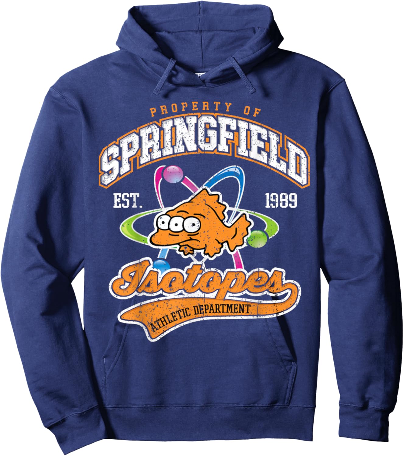 Vintage Property Of Springfield Isotopes Hoodie - Hoodie | Navy