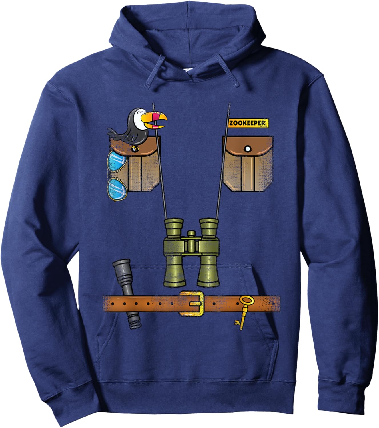 Safari Zookeeper Costume Halloween Hoodie - Hoodie | Navy