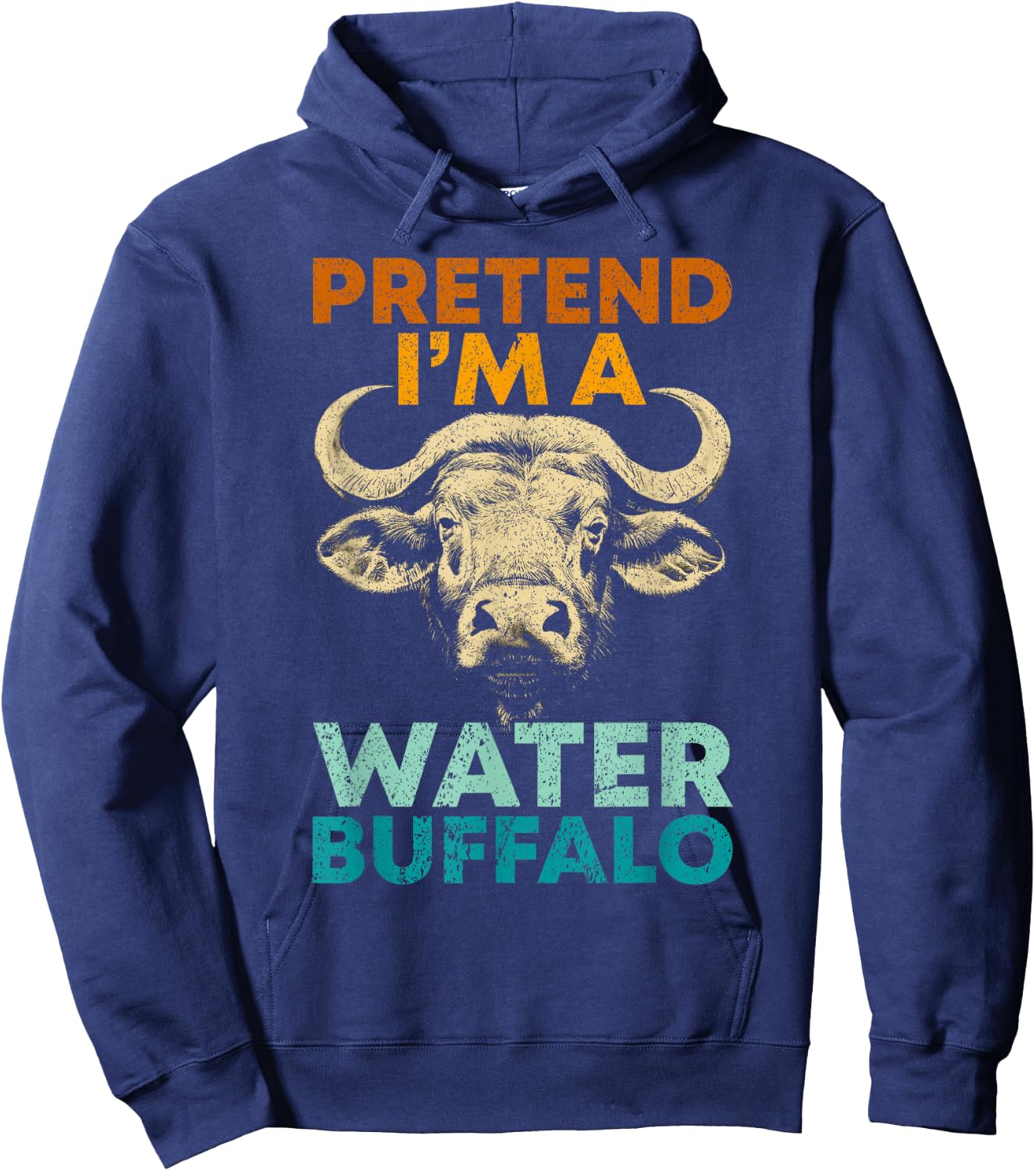 Carabao Water Buffalo Ox National Park Hoodie - Hoodie | Navy