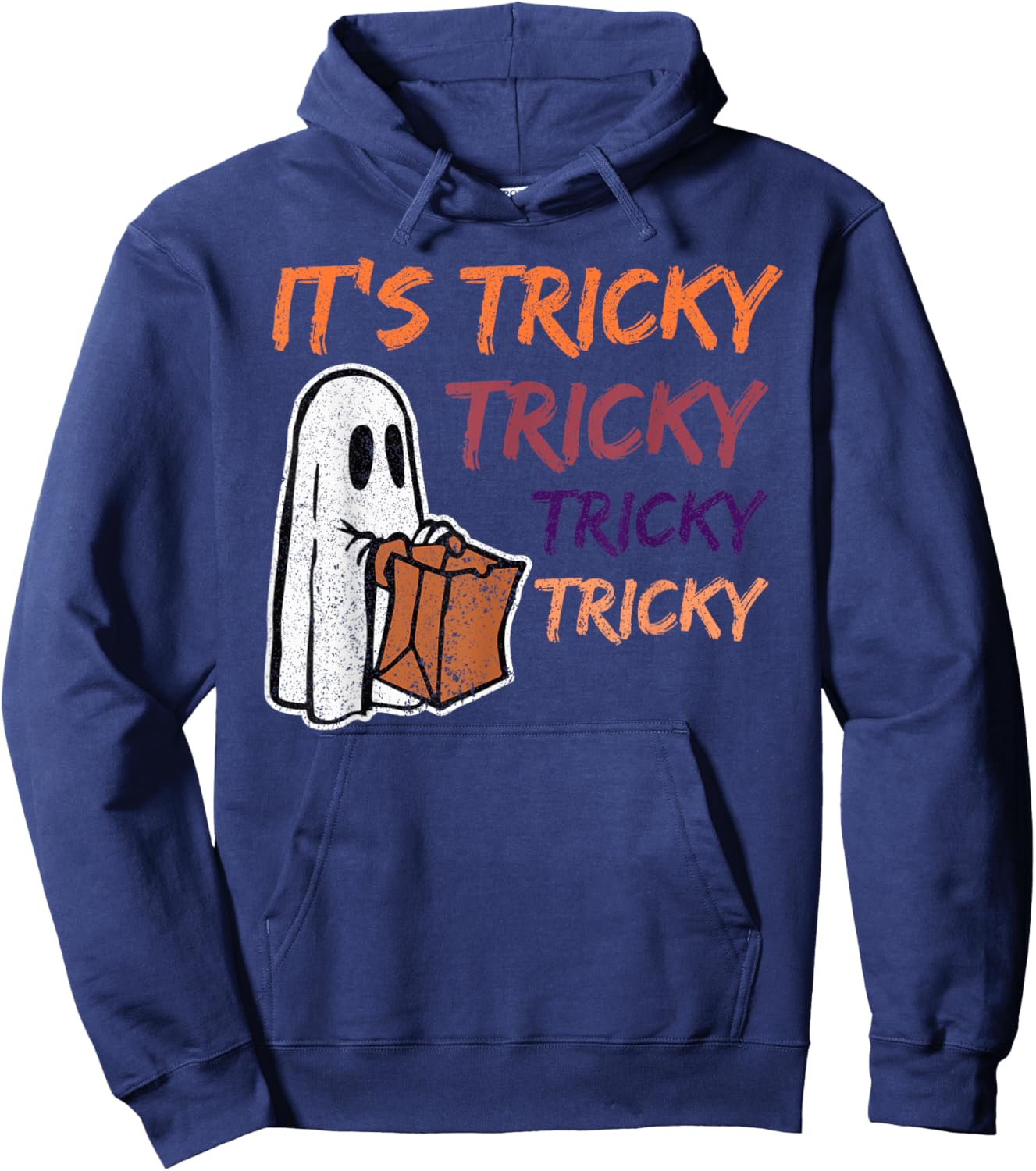 Funny Halloween Boo for Kids: It's Tricky Tricky Tricky Hoodie - Hoodie | Navy