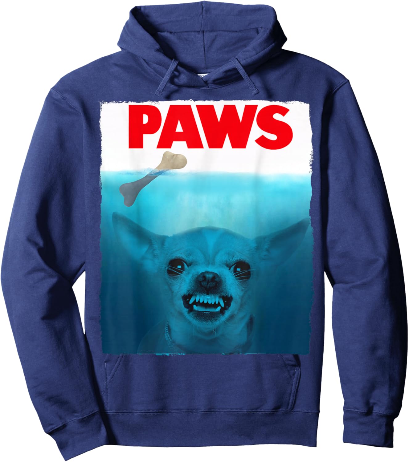 Chihuahua Dog Paws Cute Movie Poster Pet Funny Hoodie - Hoodie | Navy