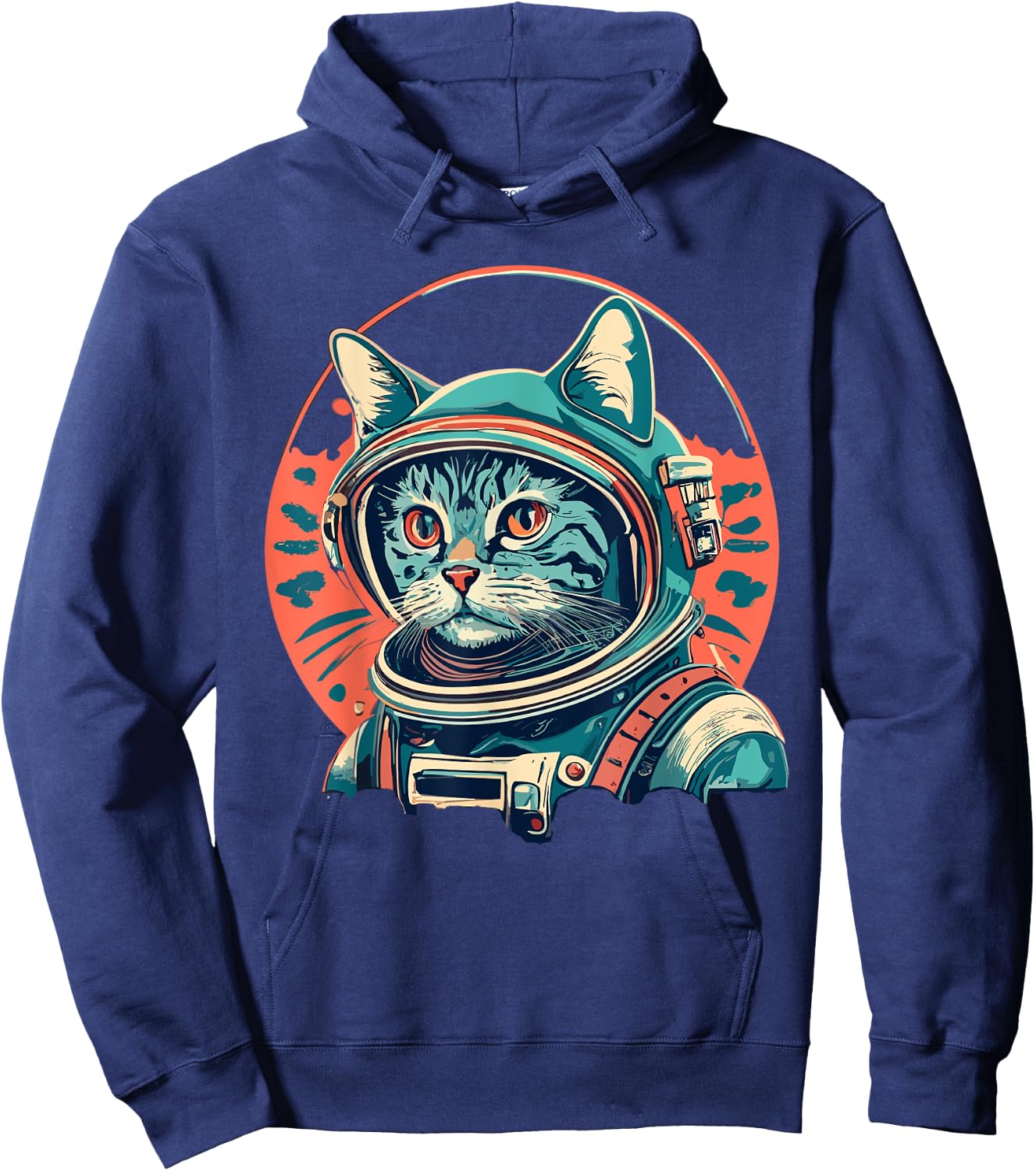 Space Kitty | Galaxy Cat | Catstronaut | Cat Astronaut Women Girls Kids Hoodie - Hoodie | Navy