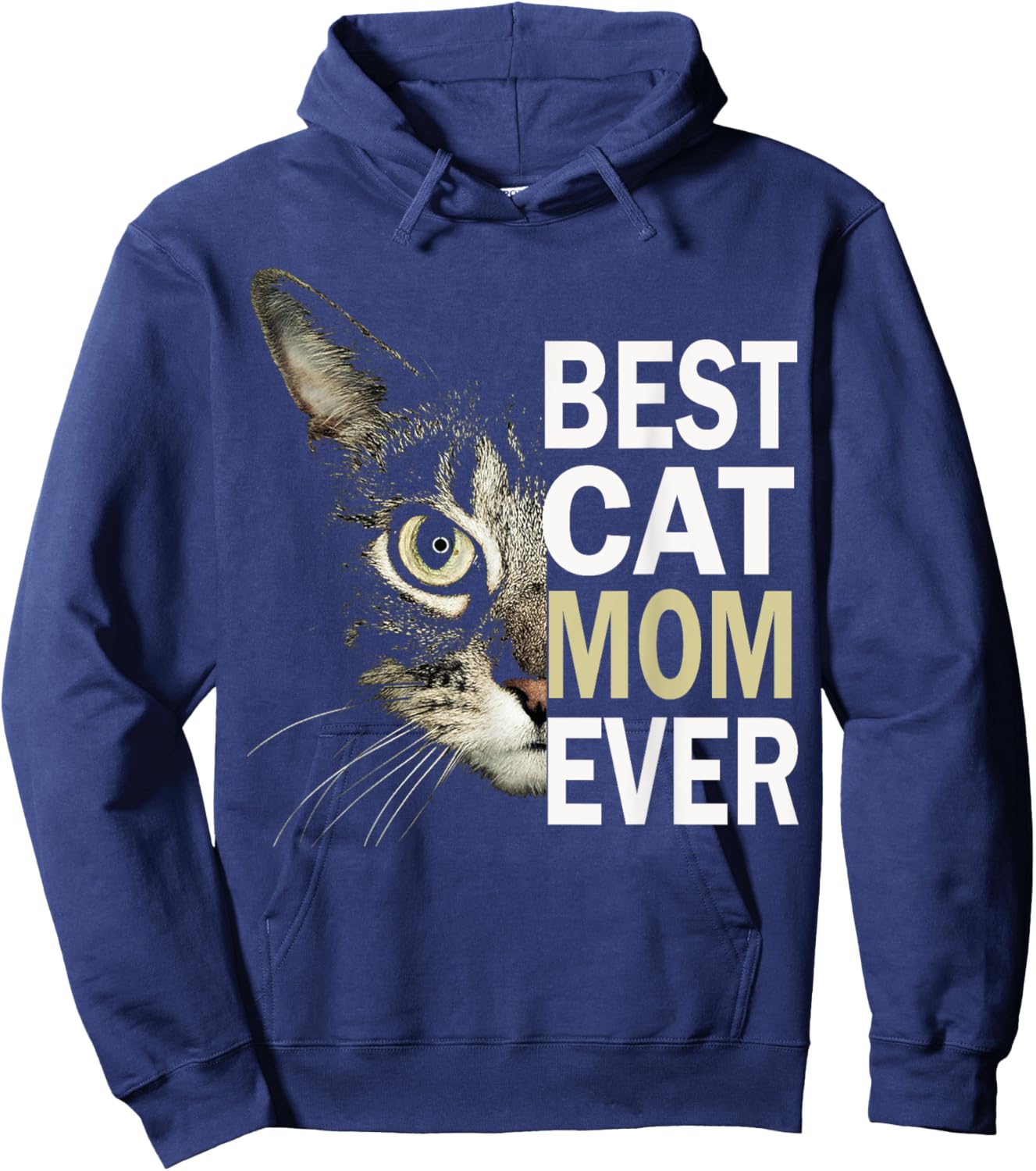 Cat mom, best cat mom, best cat mom ever, cat mom t shirt Women Kids Hoodie - Hoodie | Navy