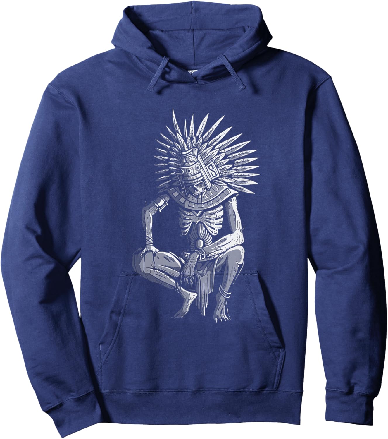 Azteca Mictlantecuhtli - God of the dead - Aztec God Hoodie - Hoodie | Navy