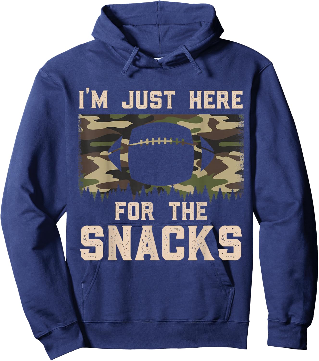 Football Camouflage Gift College Team Coach Camo Hoodie - Hoodie | Navy