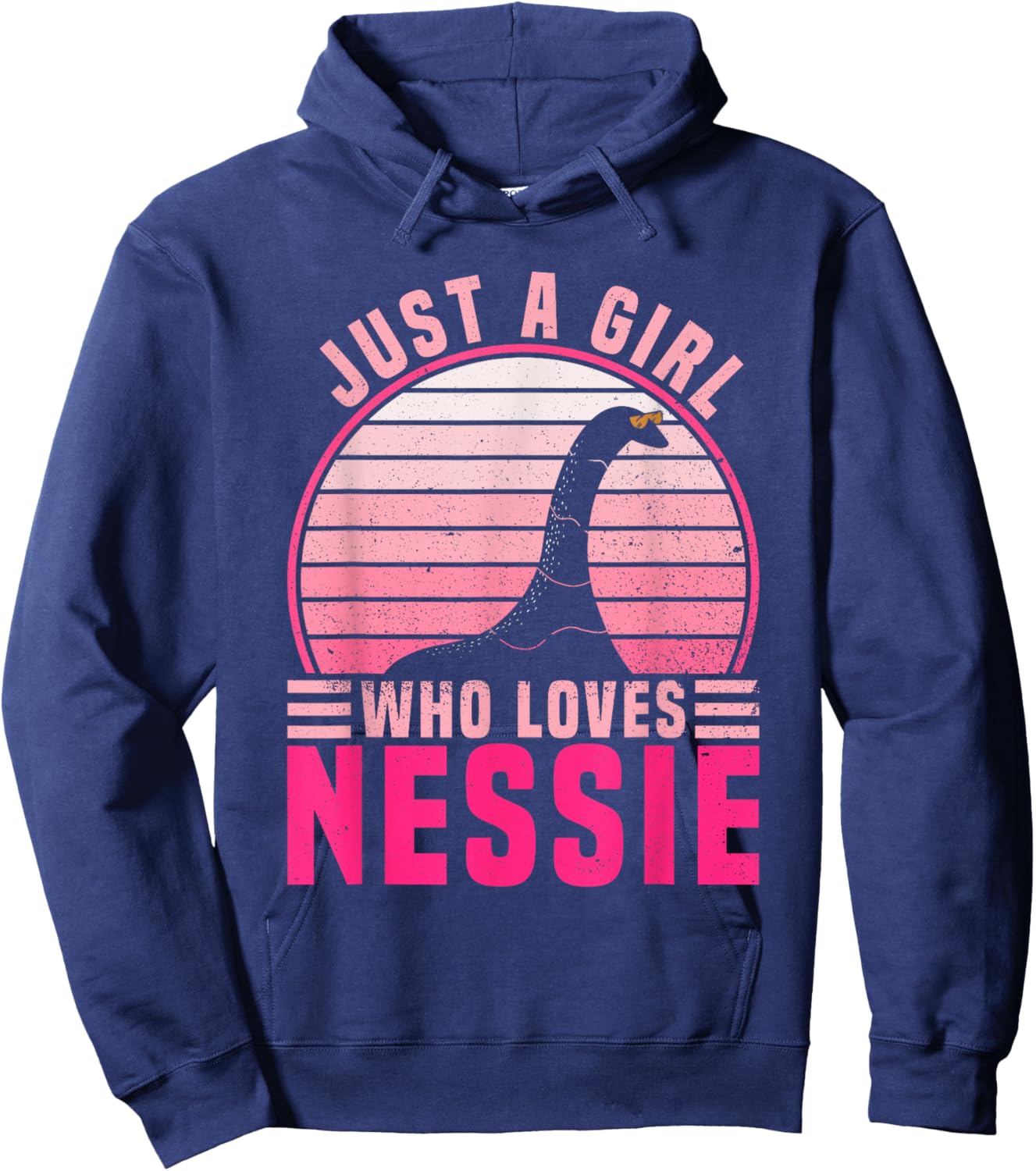 Just A Girl Who Loves Nessie - Loch Ness Monster Hoodie - Hoodie | Navy