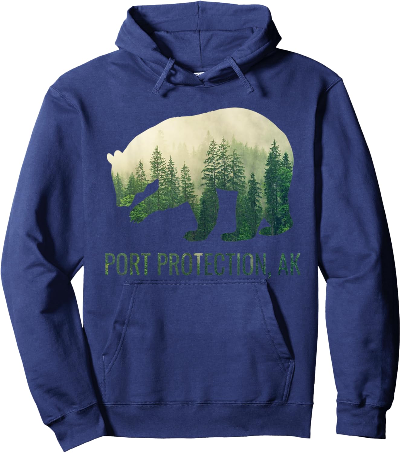 Port Protection Bear Southeast Alaska Tongass Wildlife Hoodie - Hoodie | Navy