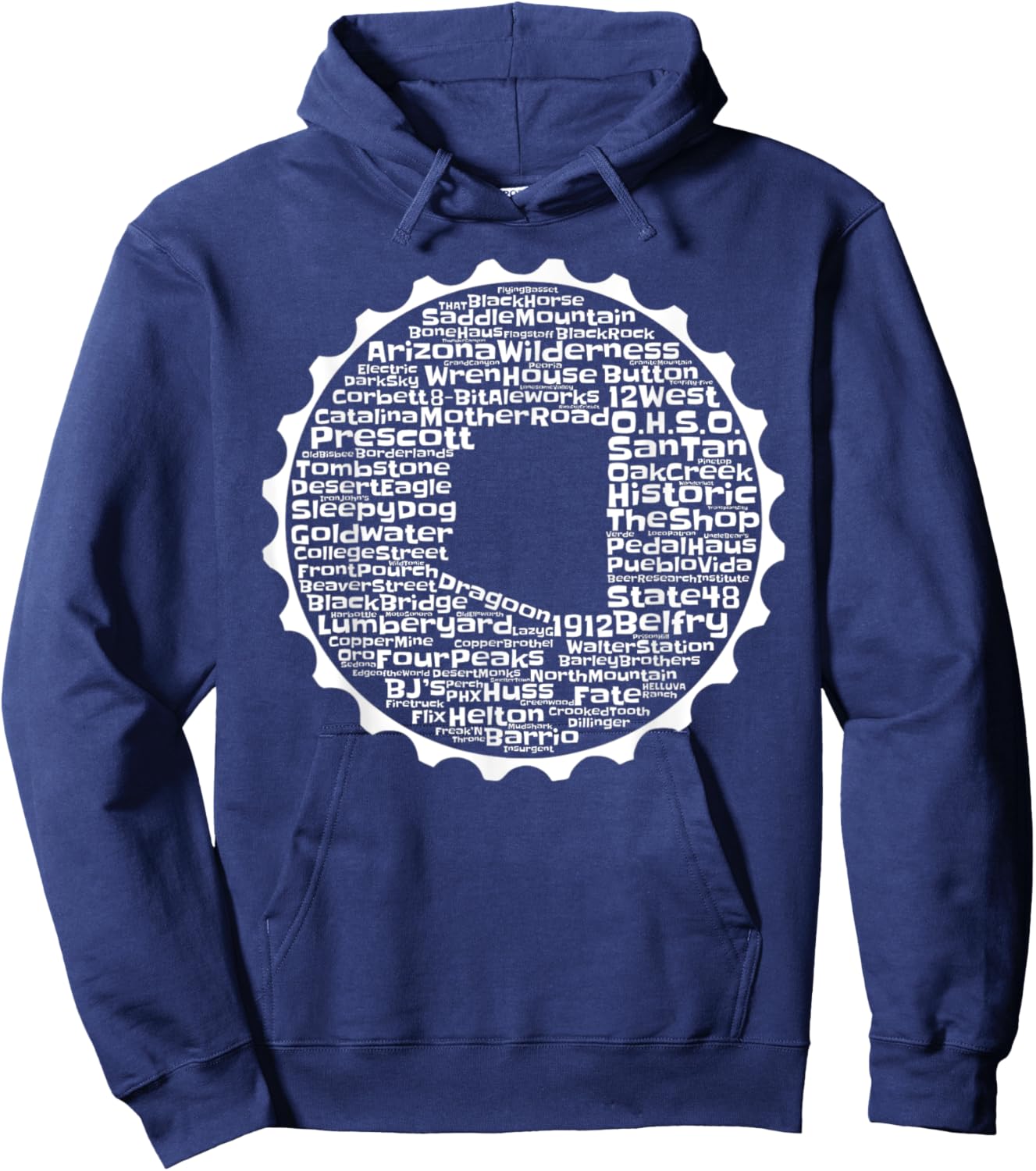 Drink Local Arizona Breweries Hoodie - Hoodie | Navy