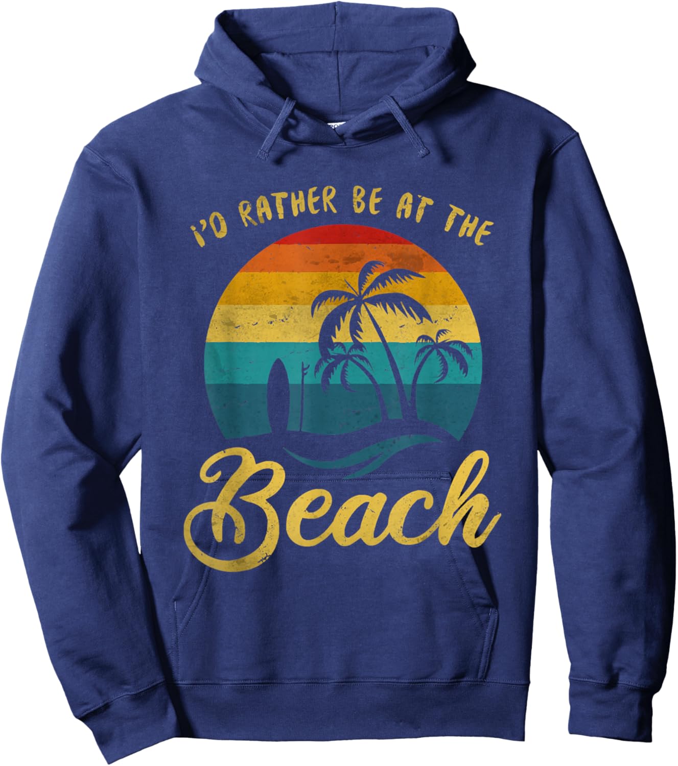 I'd Rather Be at the Beach Hoodie - Hoodie | Navy