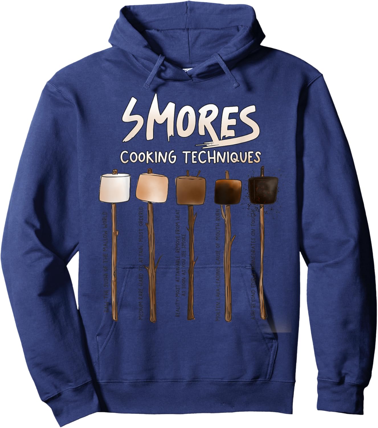 Cute Funny Smores for campers men women and kids Hoodie - Hoodie | Navy