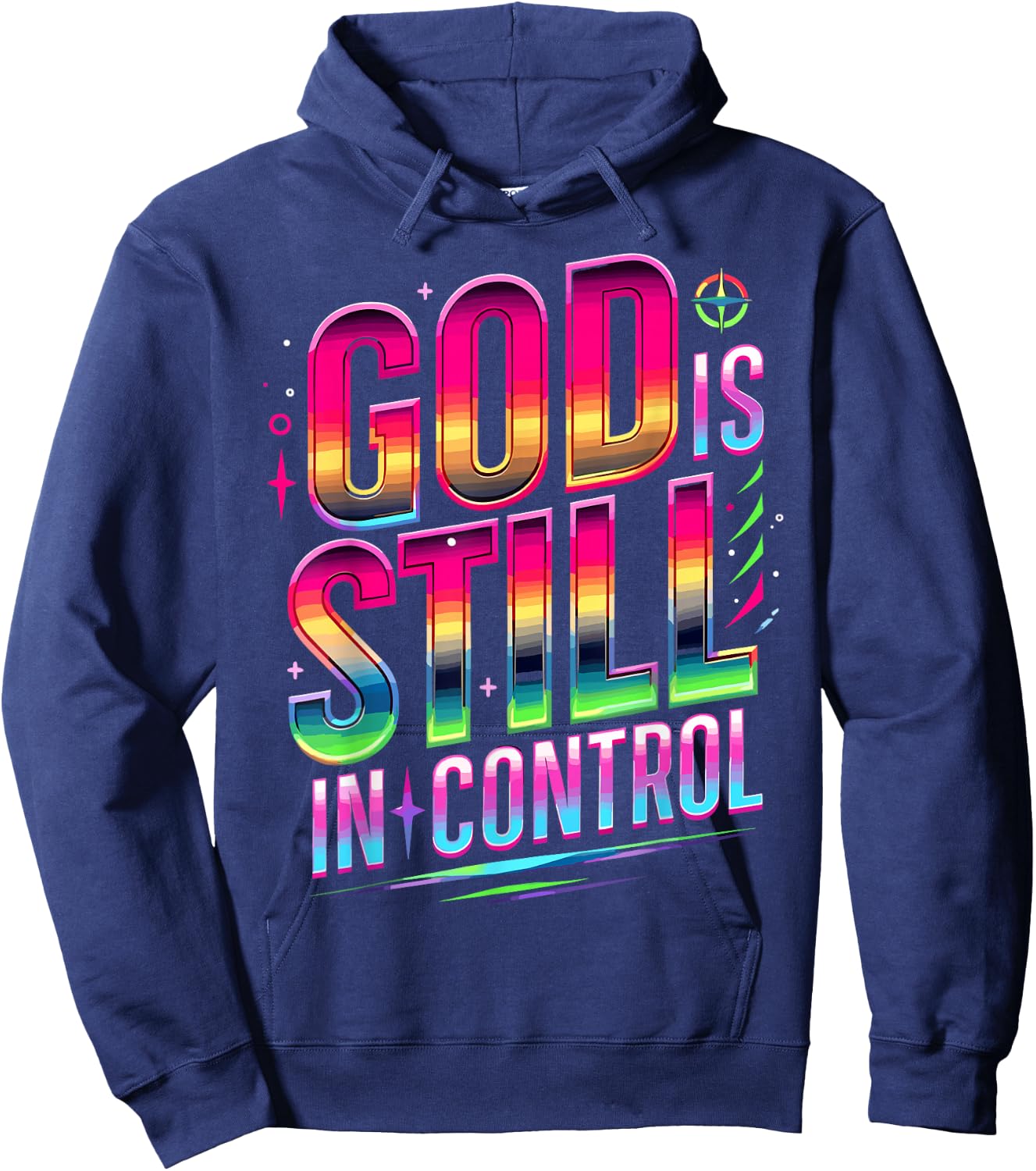 God Is Still In Control Christian Faith Hoodie - Hoodie | Navy