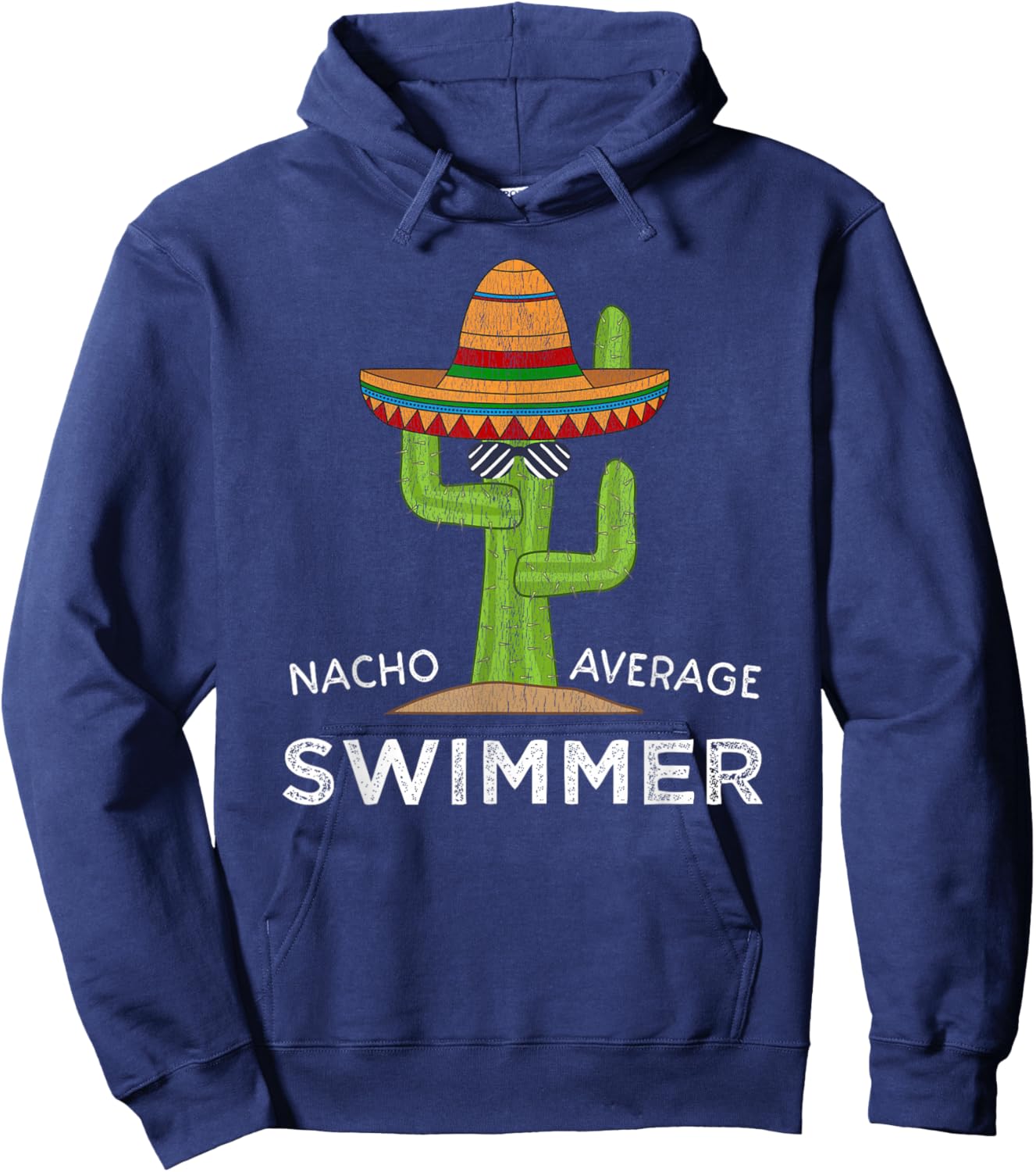 Fun Hilarious Swimming Humor | Funny Swim Saying Swimmer Hoodie - Hoodie | Navy