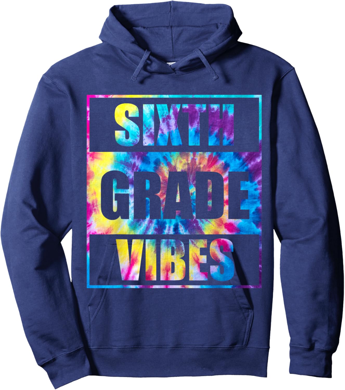 Back To School 6th Grade Vibes First Day Of School Teachers Hoodie - Hoodie | Navy