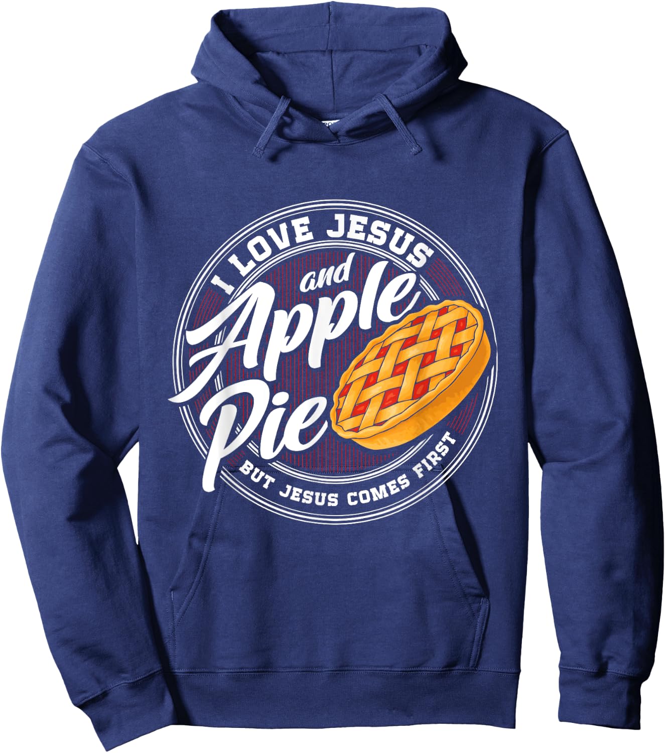 Apple pie Lover Love Apple pie Christian Religion Catholic Hoodie - Hoodie | Navy