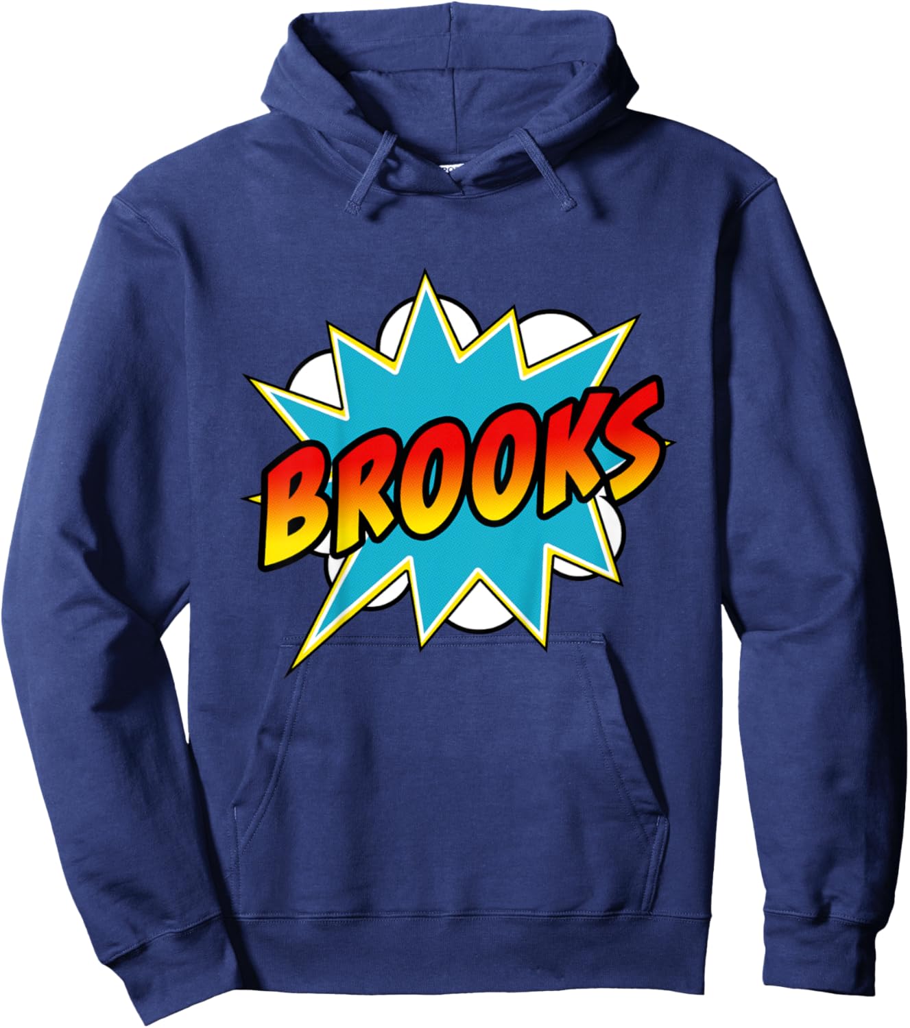 Kids Boys Brooks Comic Book Superhero Name Hoodie - Hoodie | Navy
