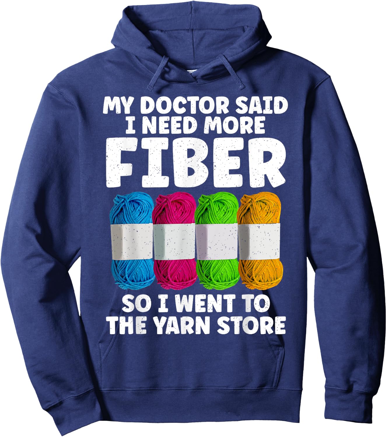 Funny Crocheting Mom Knitting Yarn Crochet Lovers Hoodie - Hoodie | Navy