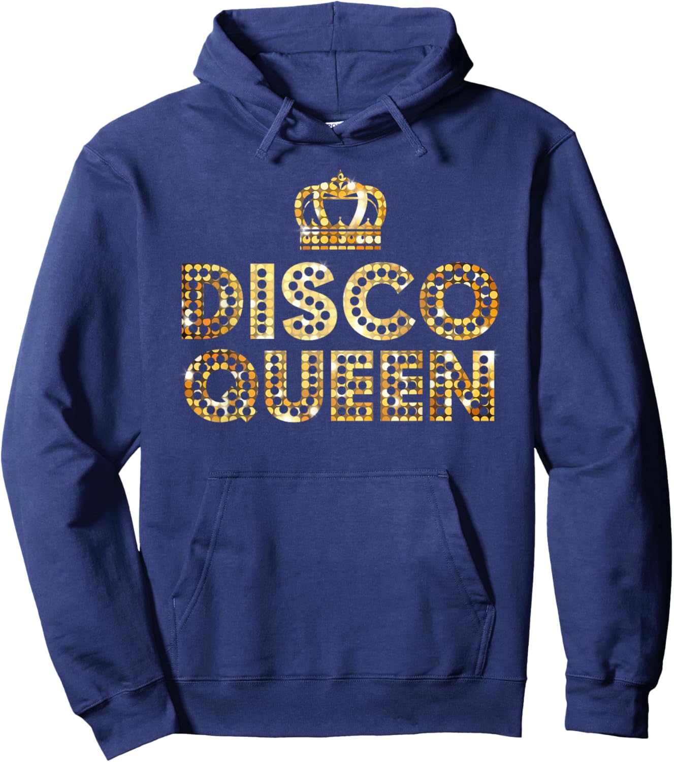 Disco Queen, Retro 70's Disco Matching Couple Gift Hoodie - Hoodie | Navy