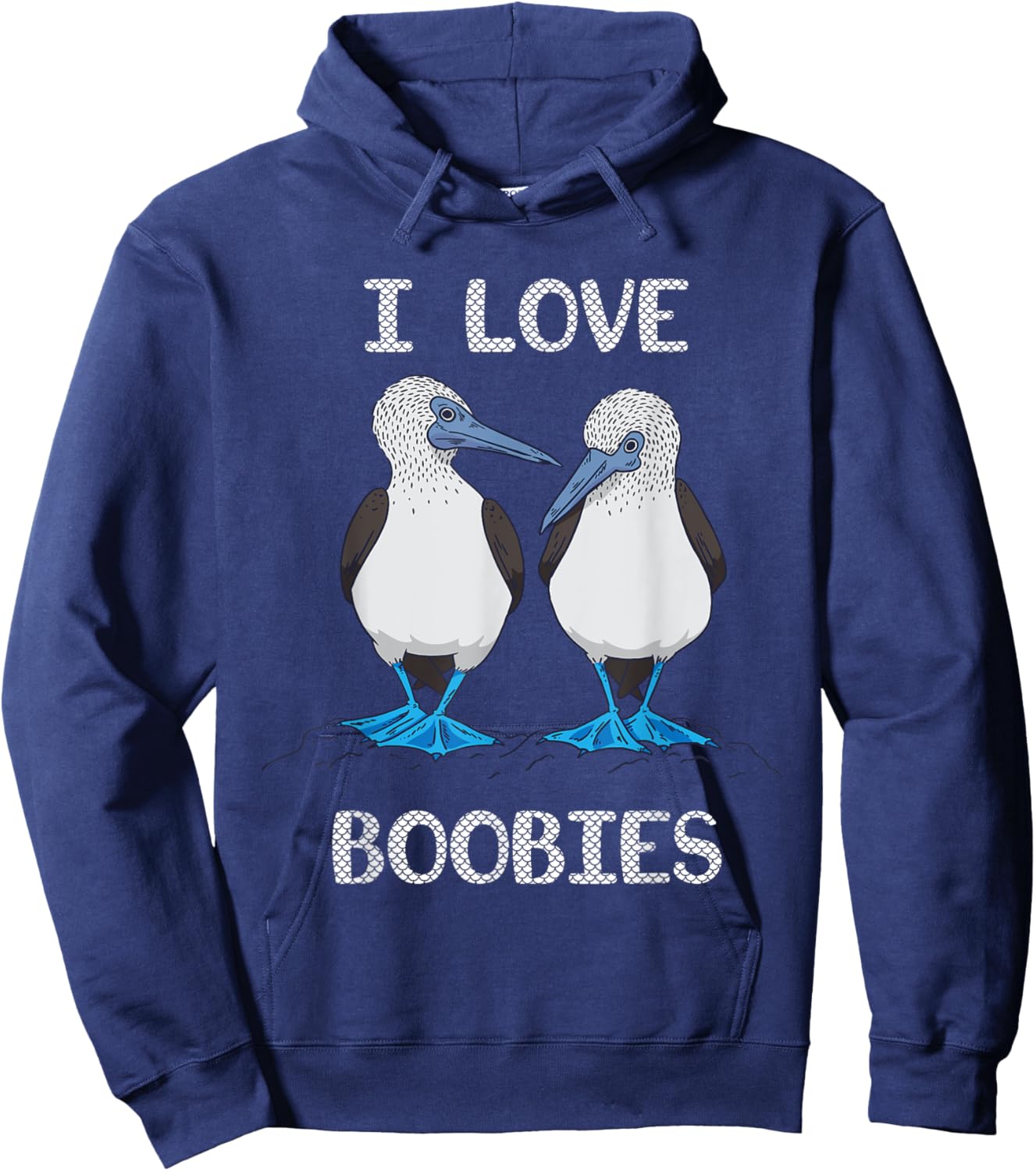 Blue Footed Boobies Tropical Sea Bird Boobies Lovers Hoodie - Hoodie | Navy