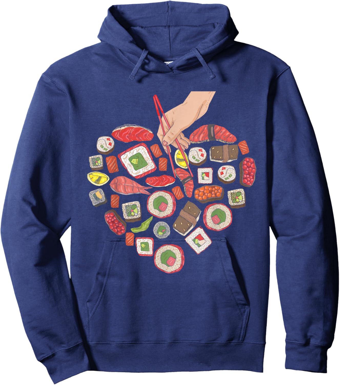 Sushi Heart - Japan Japanese Cuisine Chef Food Lover Hoodie - Hoodie | Navy