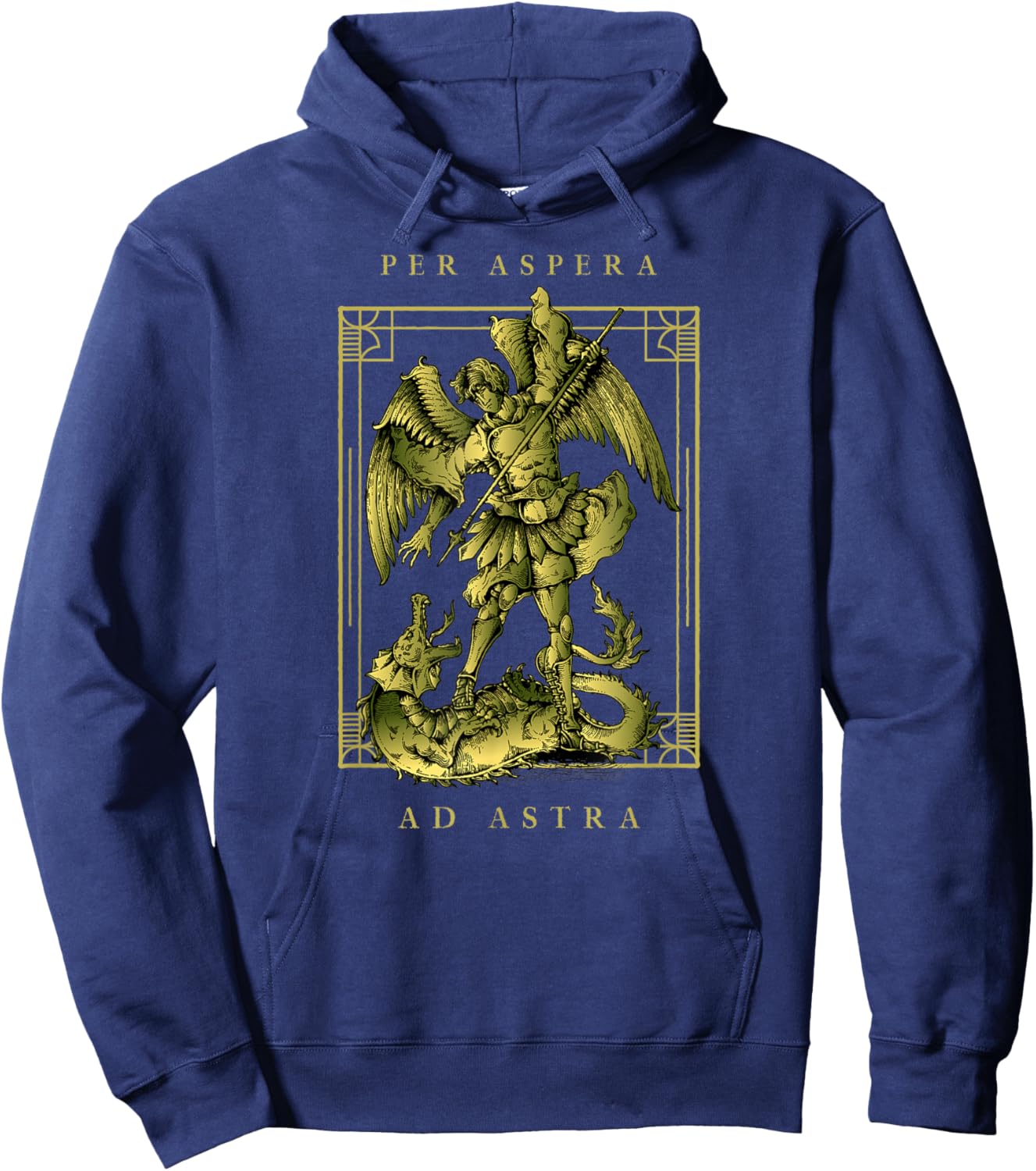 Per Aspera Ad Astra Through Adversity To The Stars Latin Hoodie - Hoodie | Navy