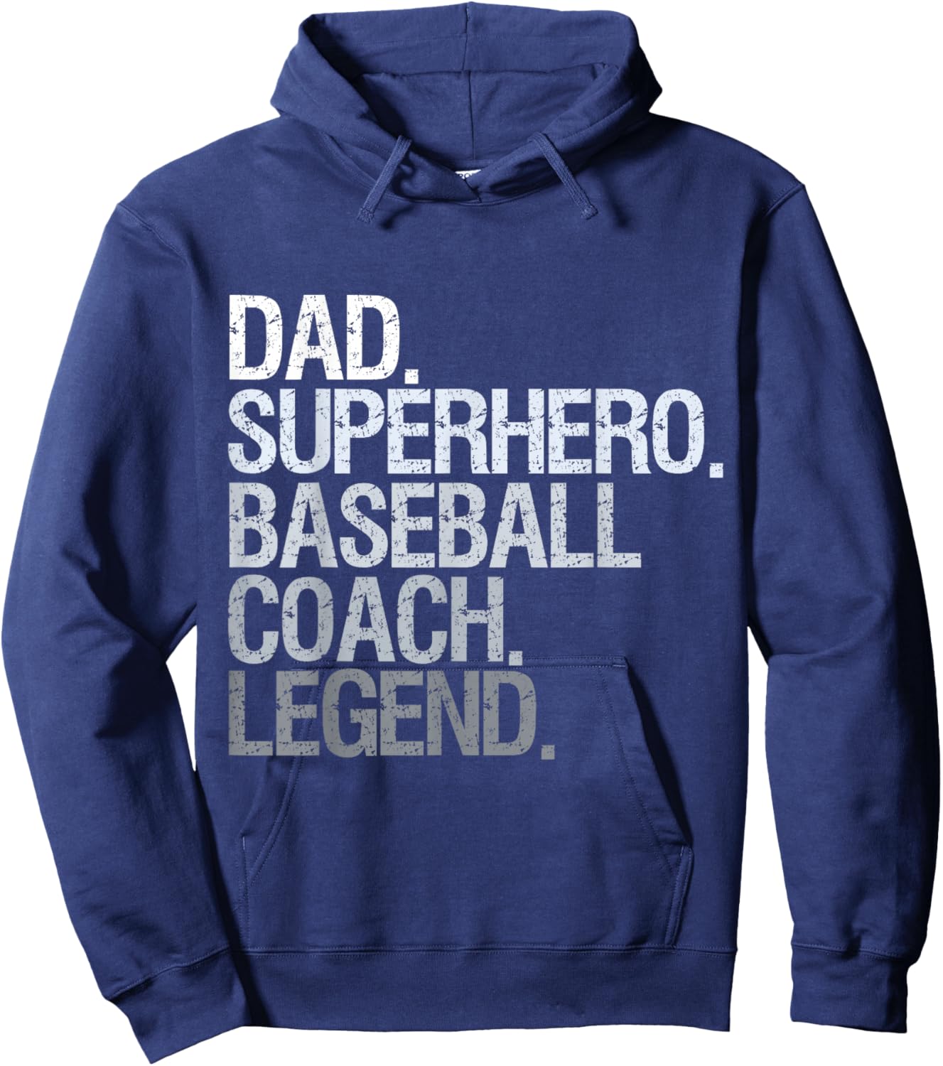 Baseball Coach dad Hoodie - Hoodie | Navy