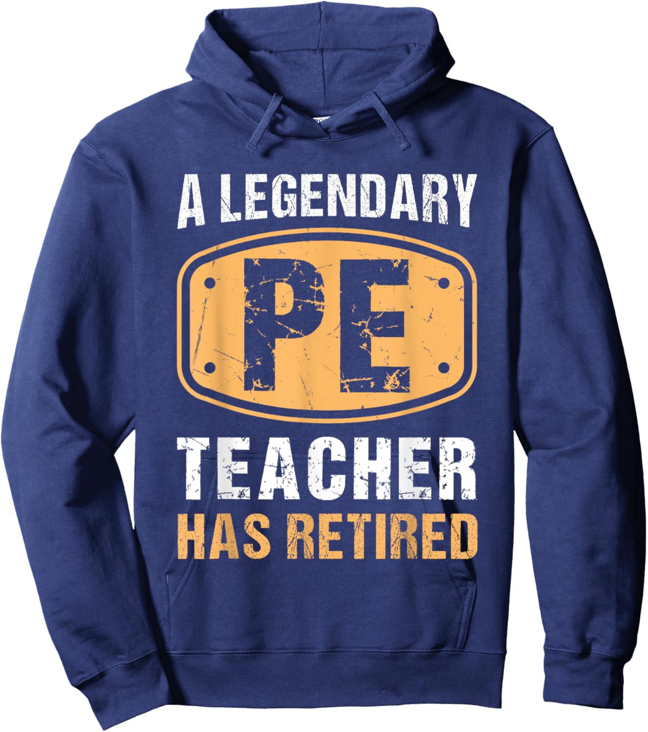 A Legendary PE Teacher Has Retired Vintage Retirement Gifts Hoodie - Hoodie | Navy
