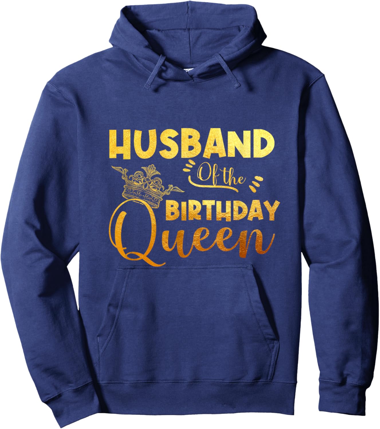Husband Of The Birthday Queen Bday Party Hoodie - Hoodie | Navy