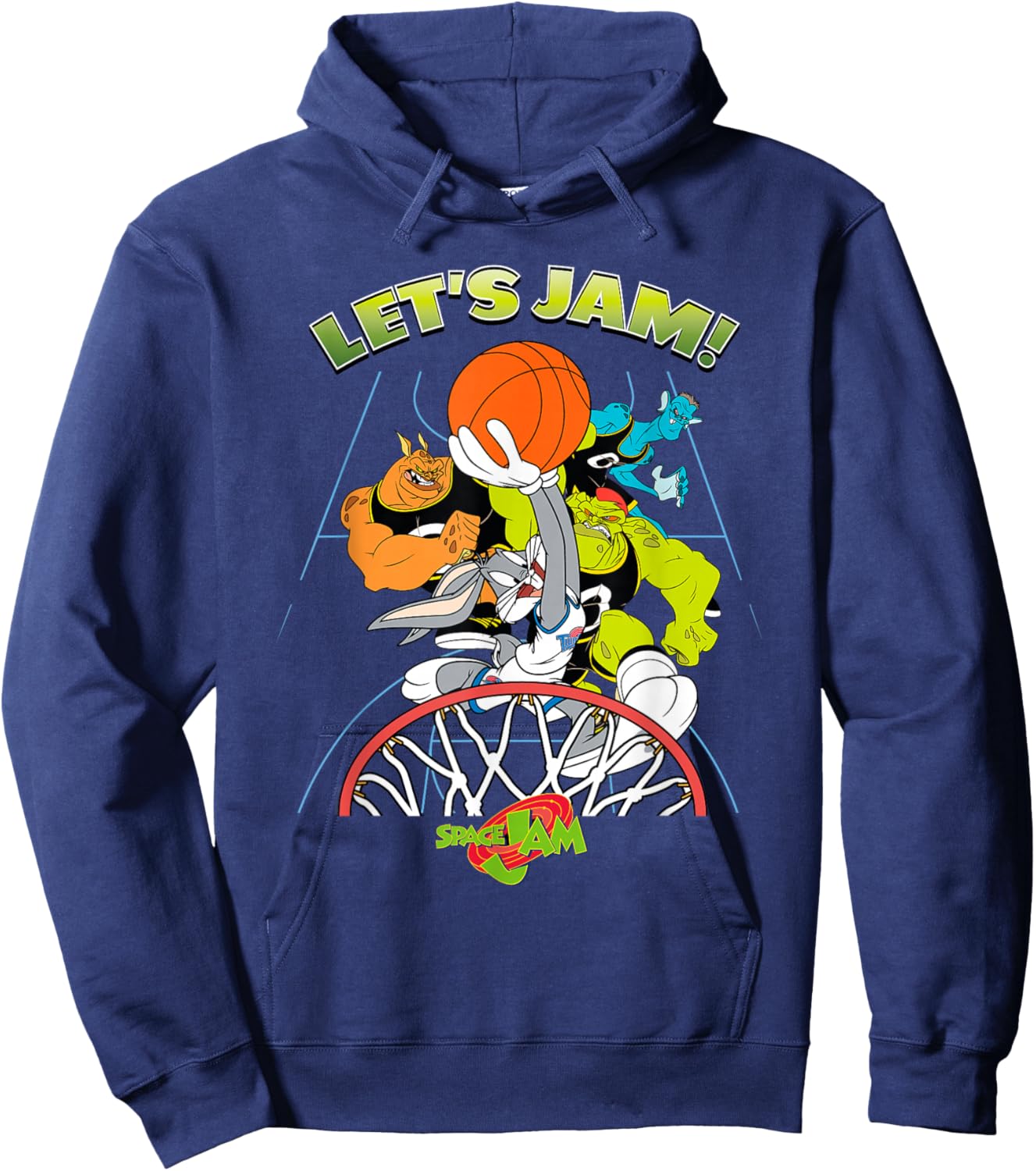 Space Jam Let's Jam Hoodie - Hoodie | Navy