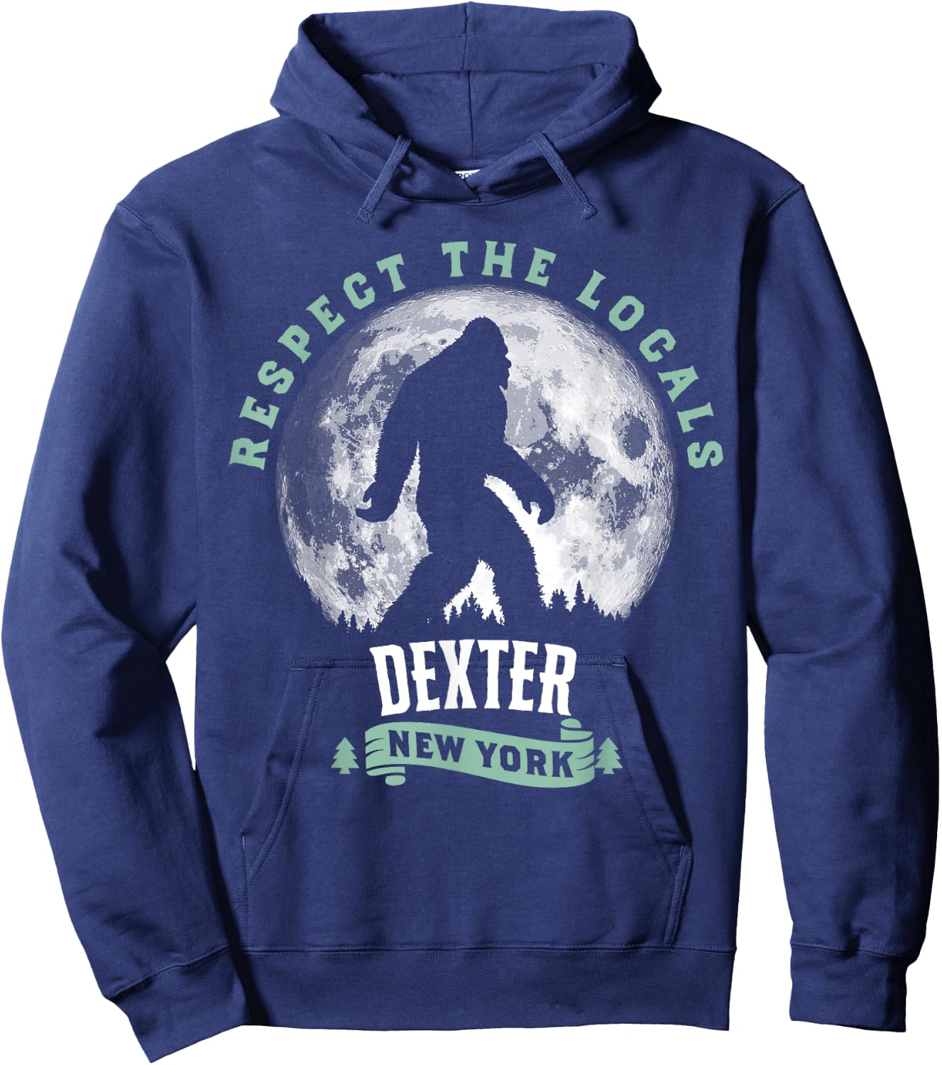Dexter New York Respect The Locals Bigfoot Night Stroll Hoodie - Hoodie | Navy