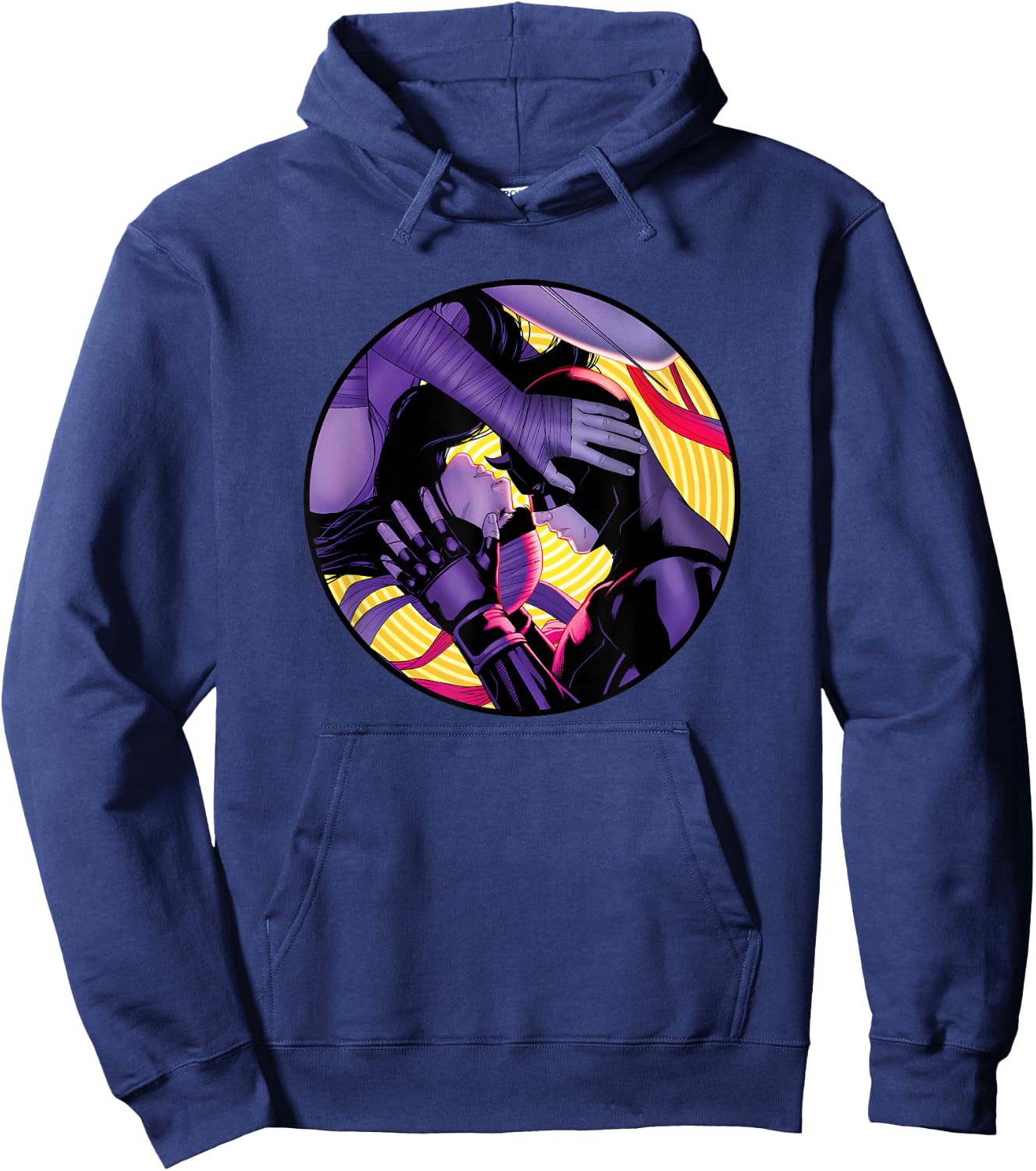 Marvel Daredevil & Elektra Variant Cover Valentine's Day Hoodie - Hoodie | Navy