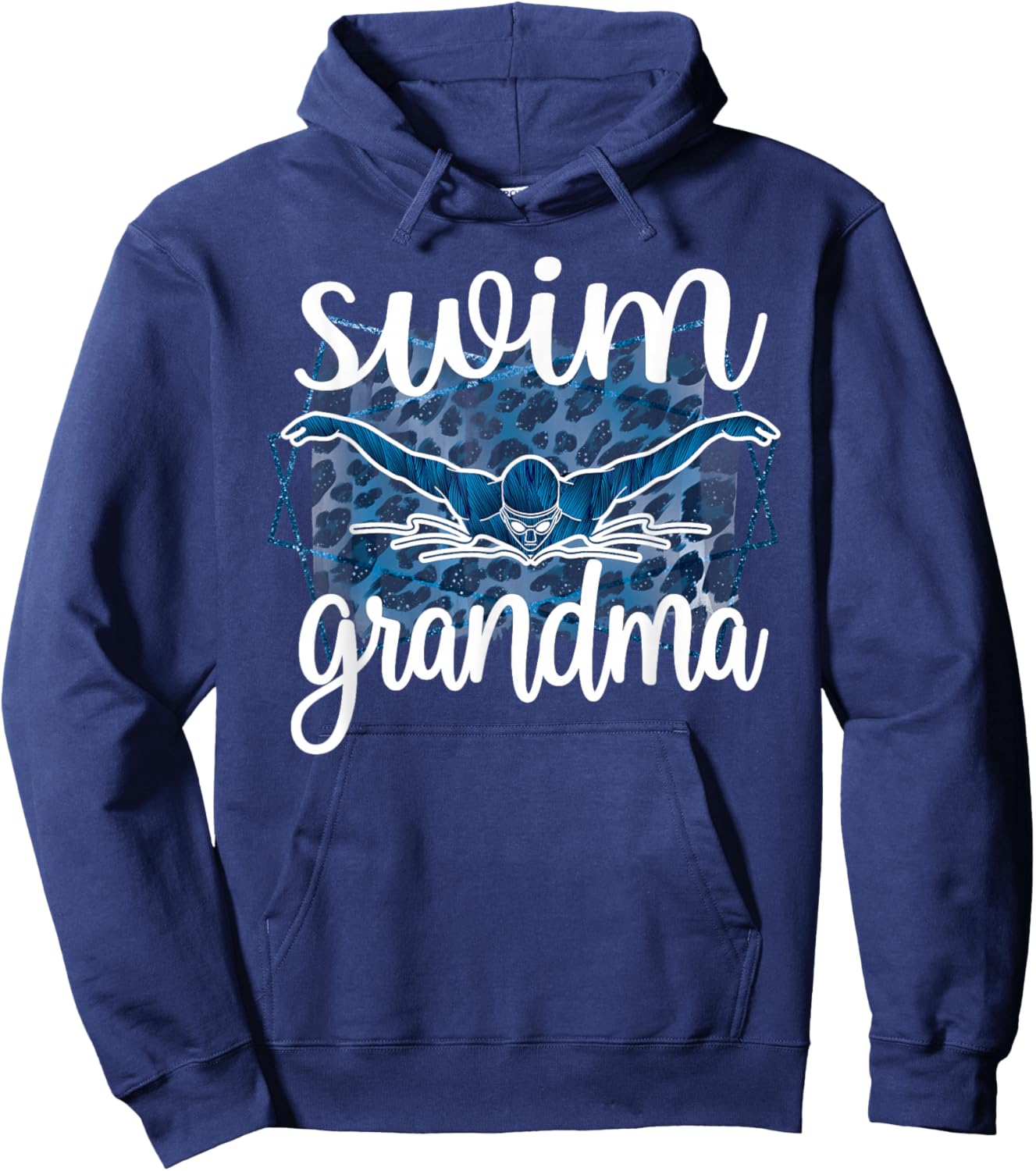 Swim Grandma Proud Swim Grandmother Of A Swimmer Hoodie - Hoodie | Navy