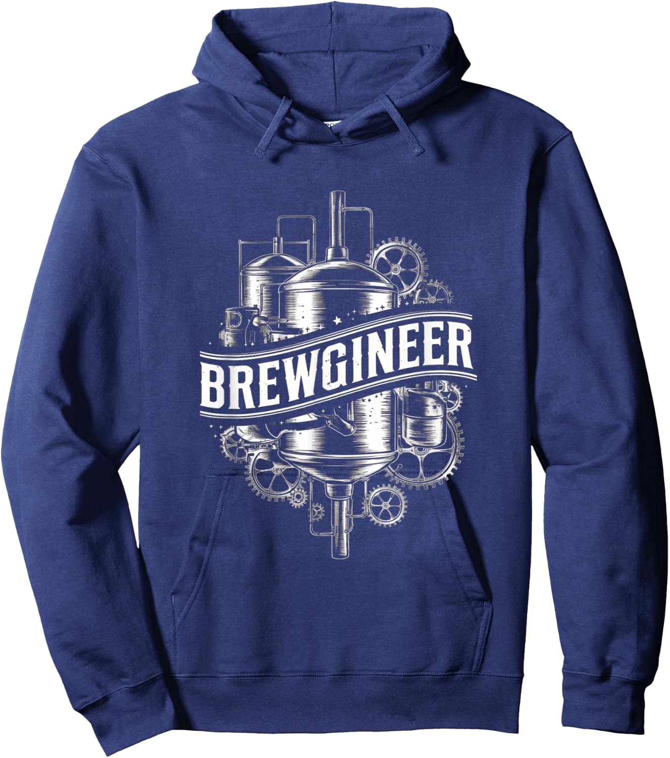Engineering-Themed Brewery Enthusiast Brewgineer Hoodie - Hoodie | Navy