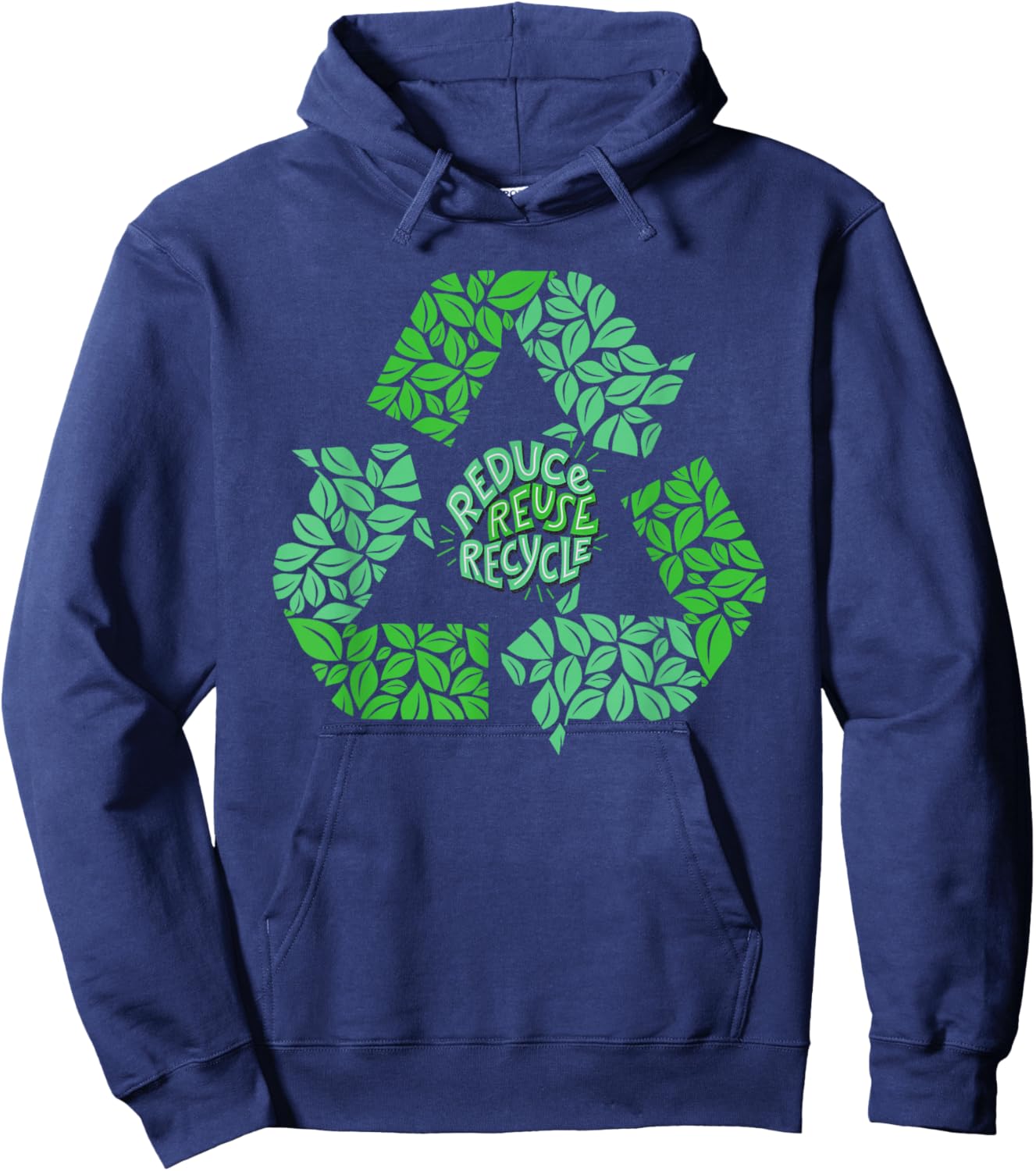 Earth Day Recycle Logo Vintage Recycling Gift Hoodie - Hoodie | Navy