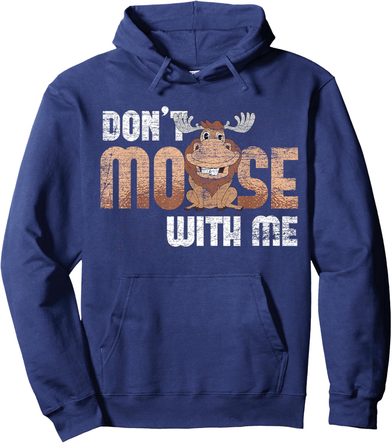 Scandinavia Animal Sweden Nature Wild Animal Funny Moose Hoodie - Hoodie | Navy