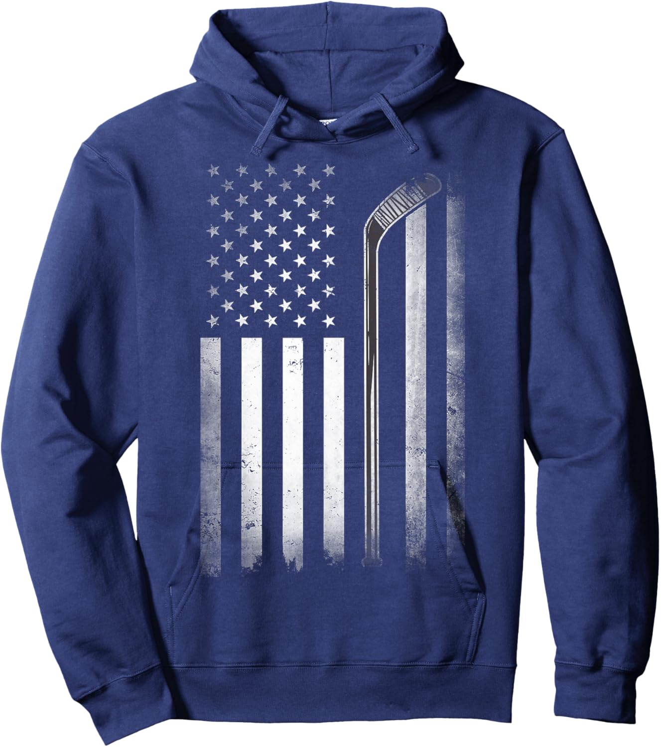 US Ice Hockey USA Practice Flag American Women Men Hoodie - Hoodie | Navy