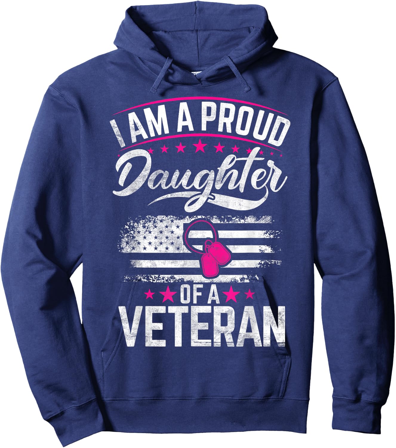 Veteran Daughter Veterans Daughter Hoodie - Hoodie | Navy
