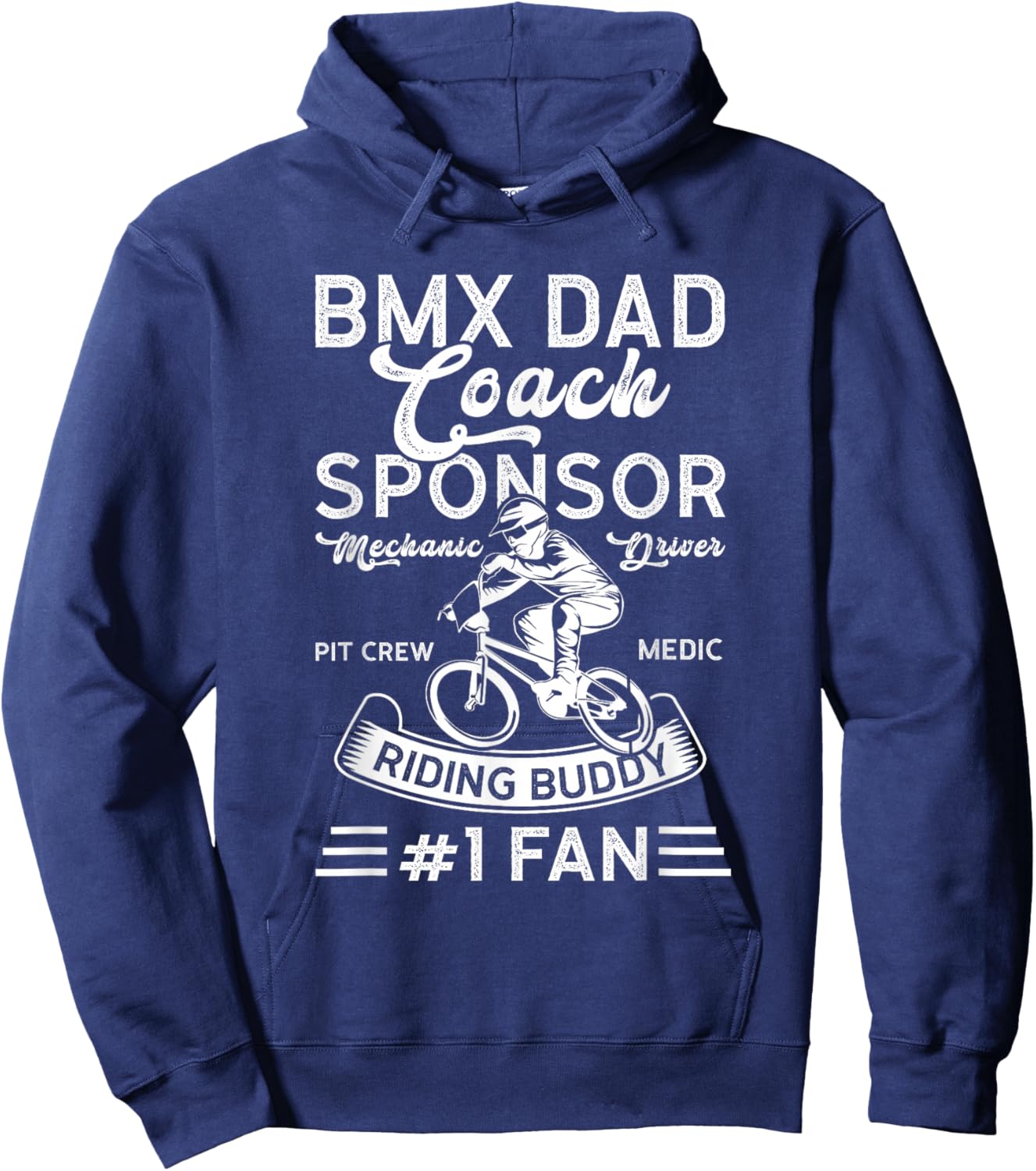 BMX DAD-Trainer Sponsor Mechanic Driver BMX Father Hoodie - Hoodie | Navy