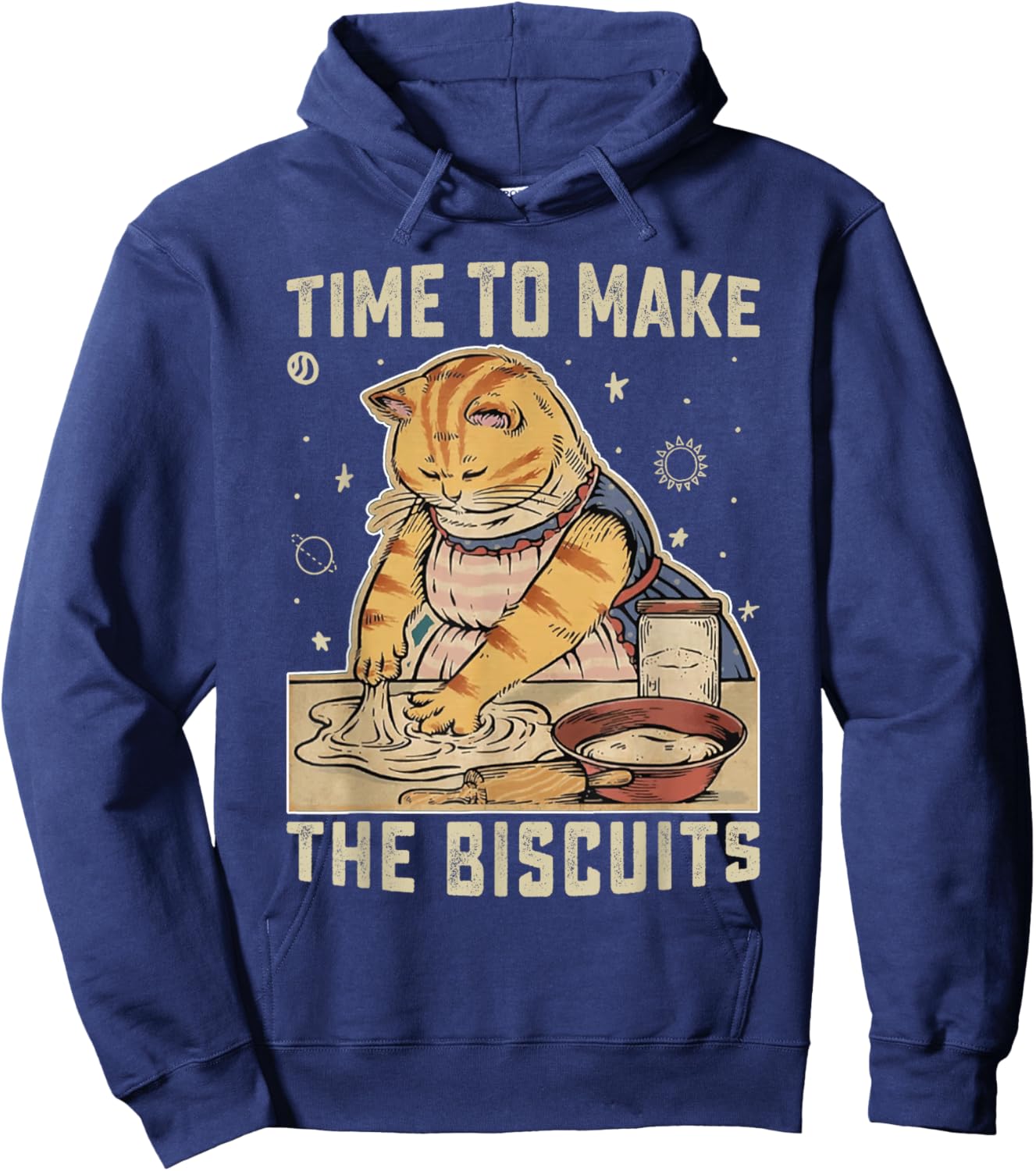 Time To Make The Biscuits Cats Baking Pastry Chef Lover Hoodie - Hoodie | Navy